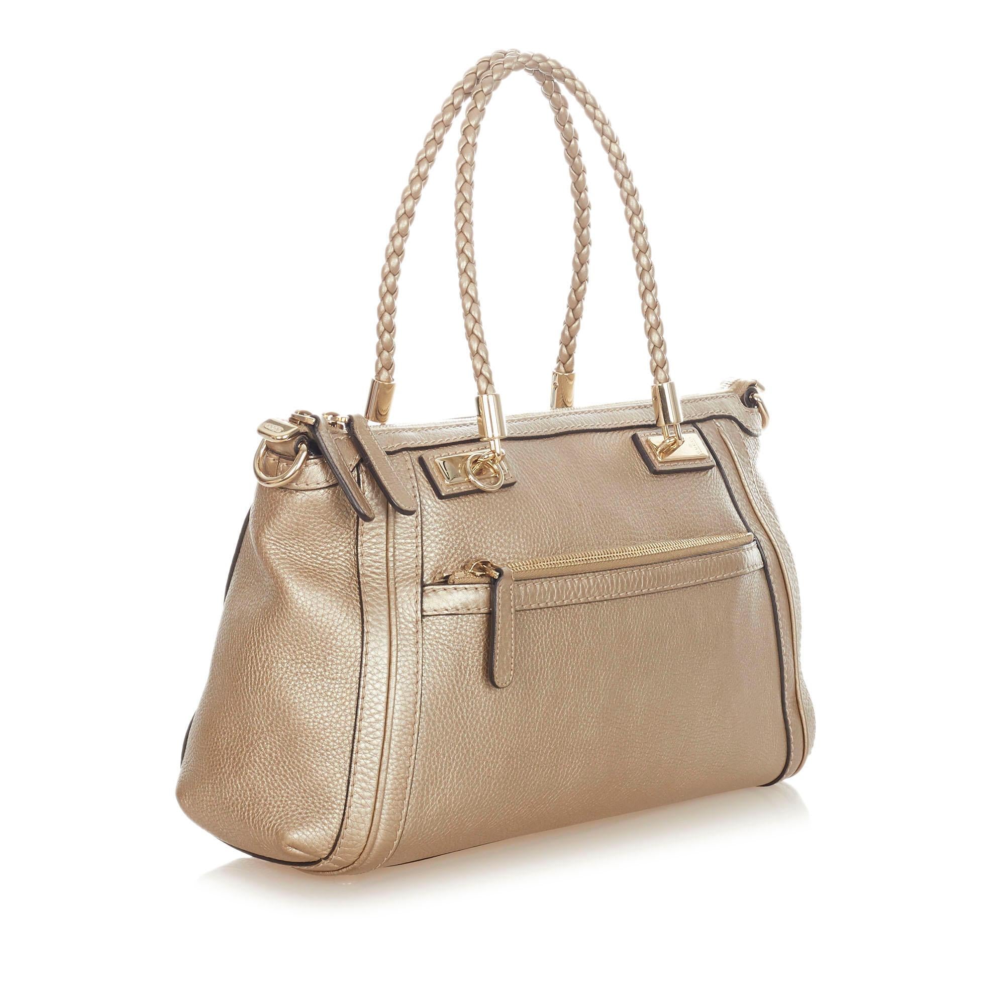 Gucci Bella Leather Satchel (SHG-32132)