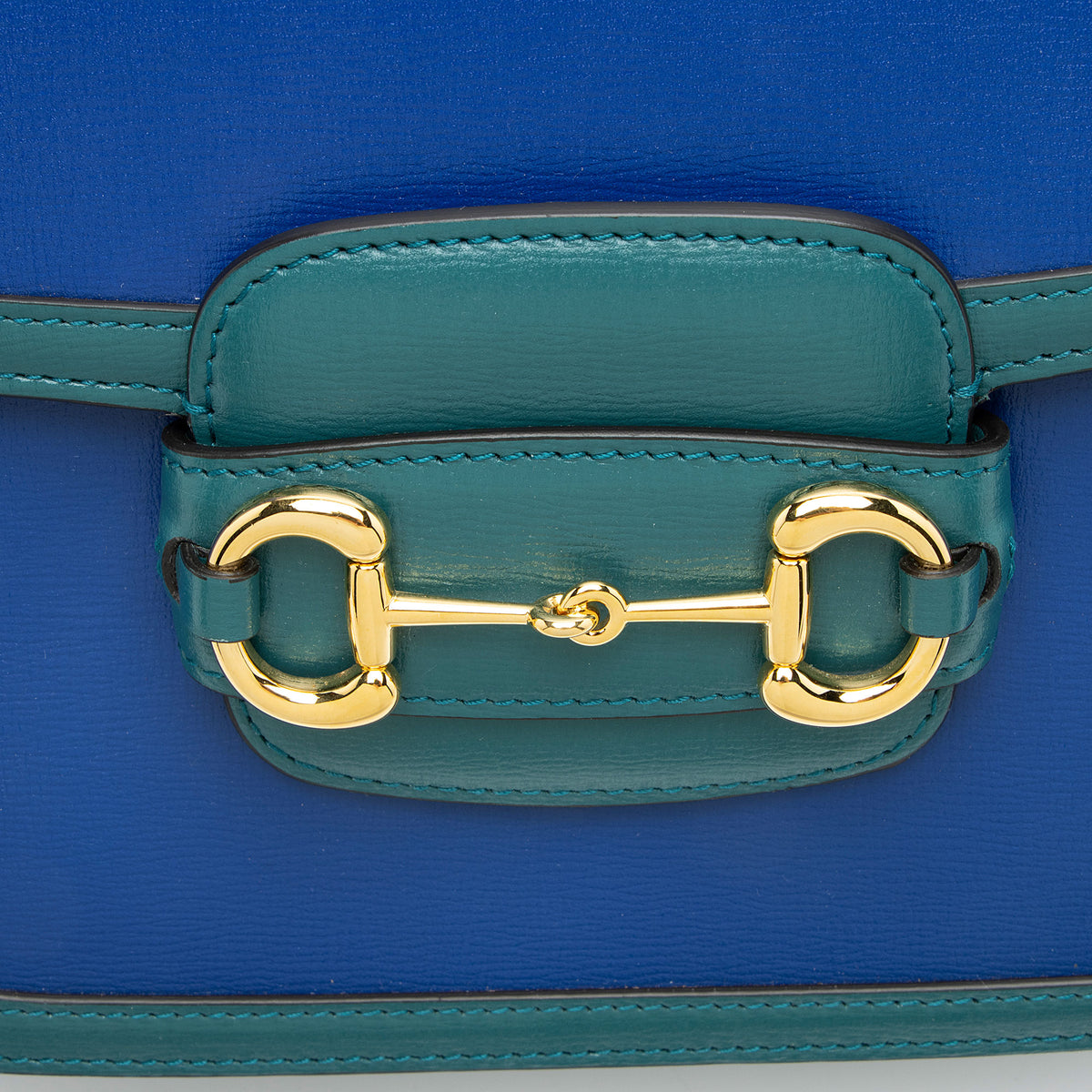 Gucci Bicolor Calfskin Horsebit 1955 Medium Shoulder Bag