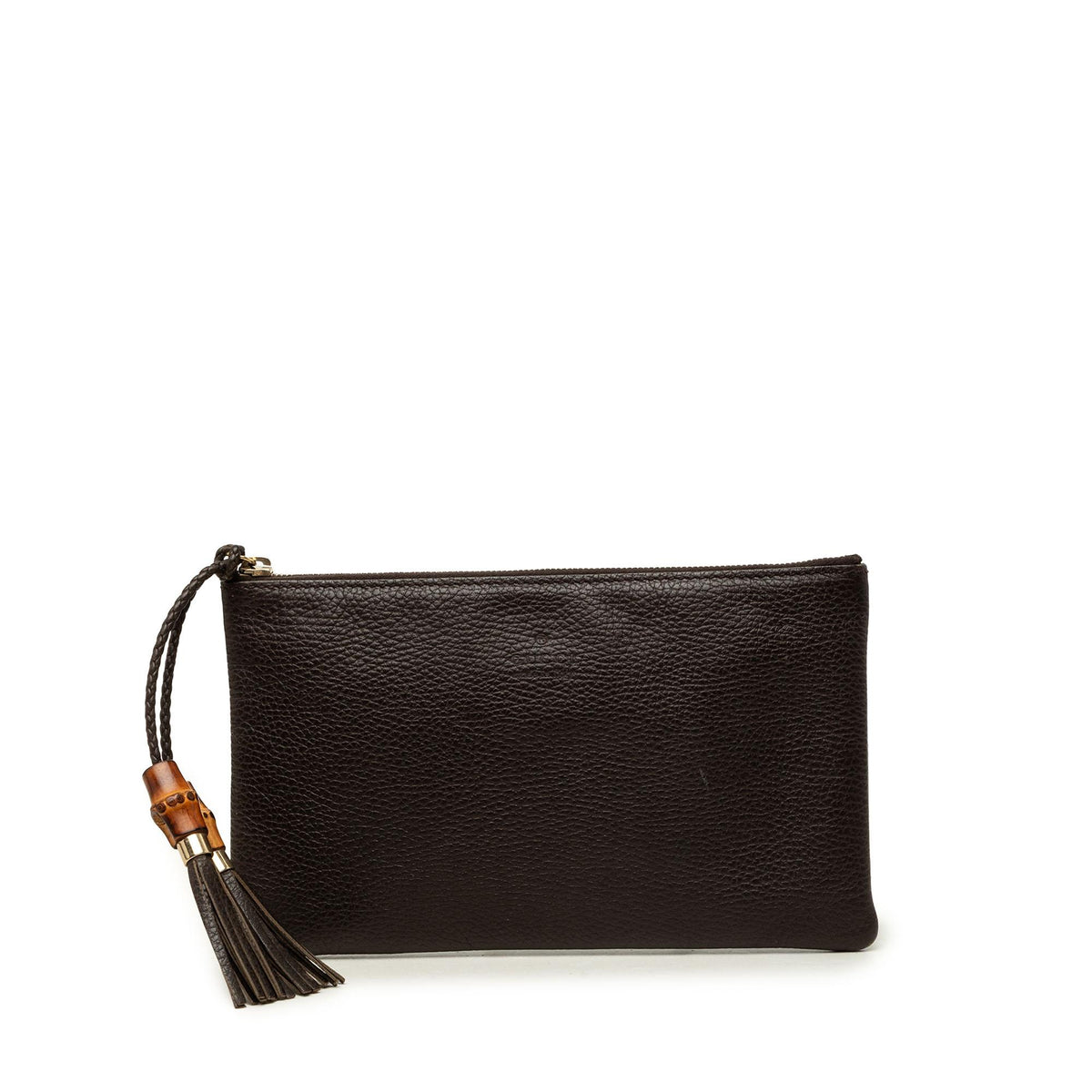 Gucci Calfskin Bamboo Clutch