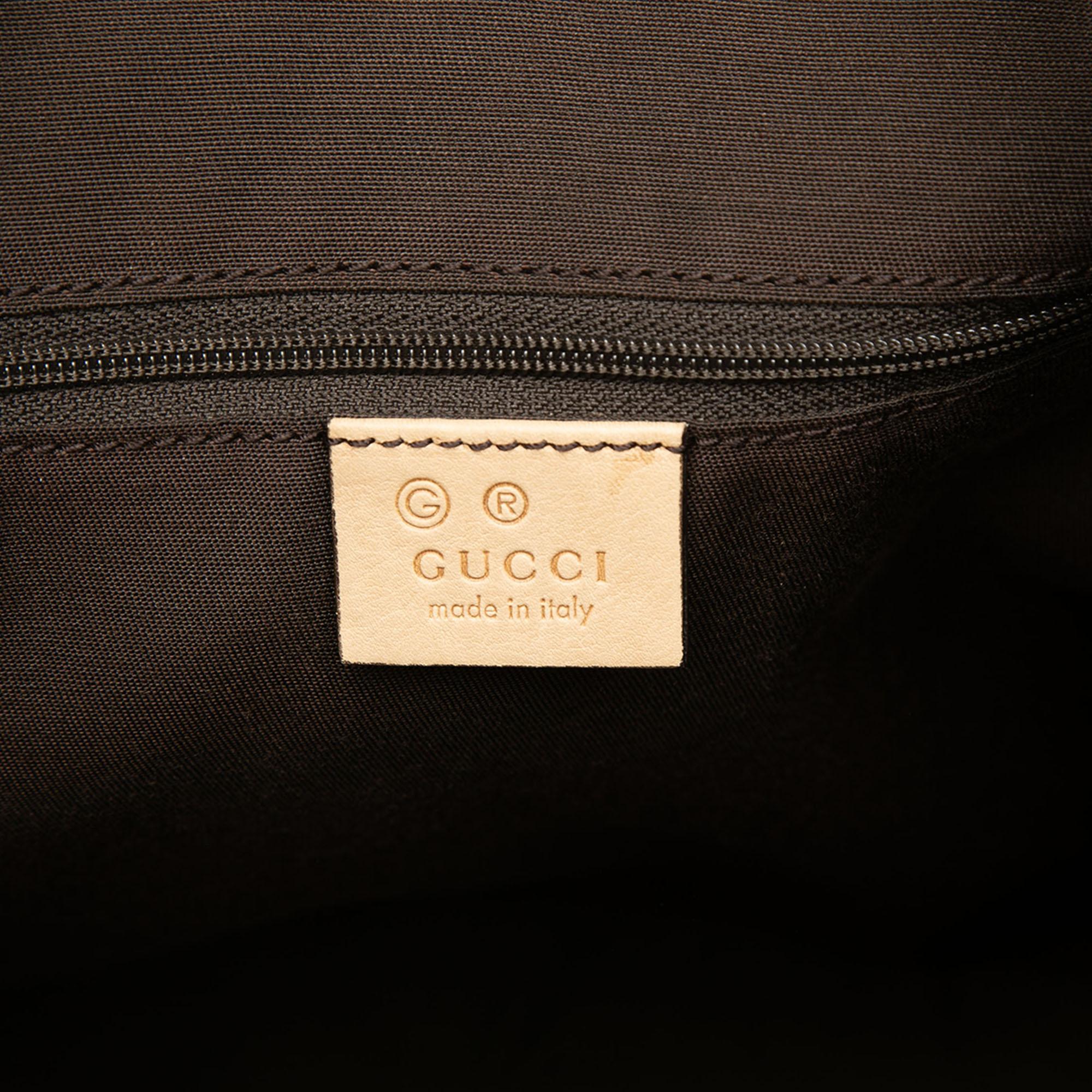 Gucci Calfskin Bamboo D Ring Hobo