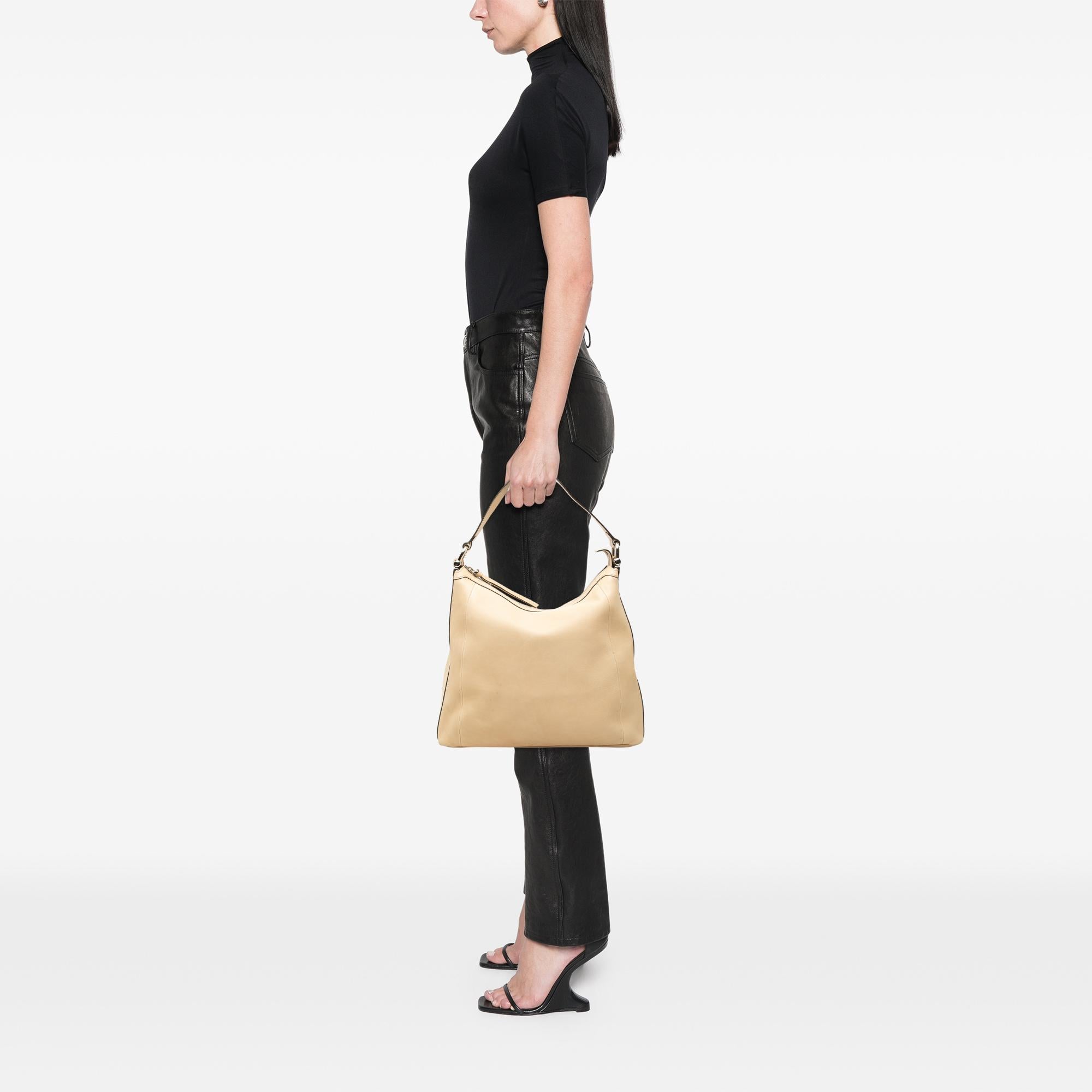Gucci Calfskin Bamboo D Ring Hobo