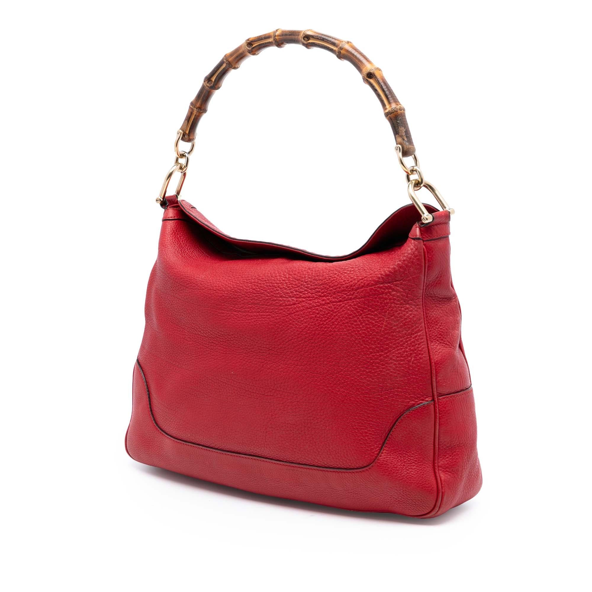Gucci Calfskin Bamboo Diana Satchel