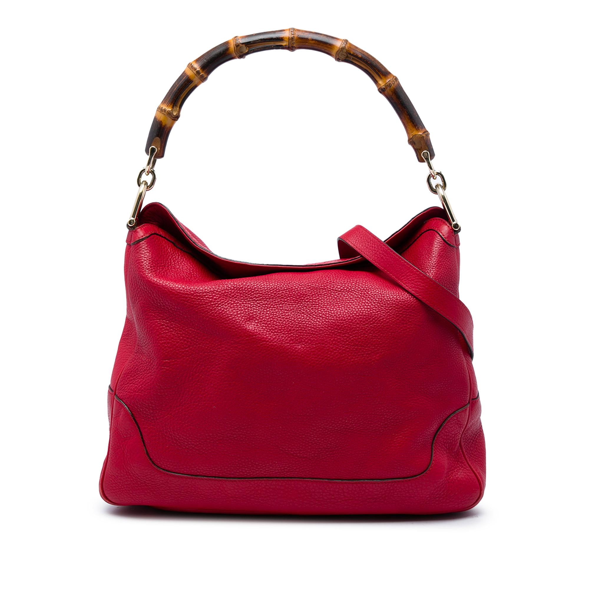 Gucci Calfskin Bamboo Diana Satchel