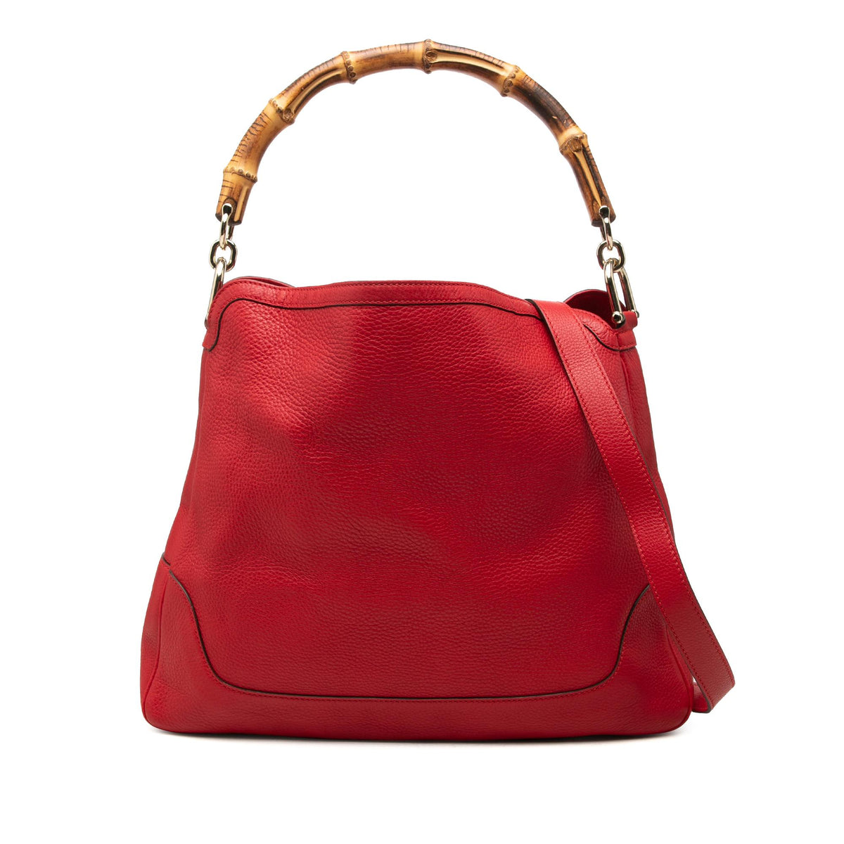 Gucci Calfskin Bamboo Diana Satchel