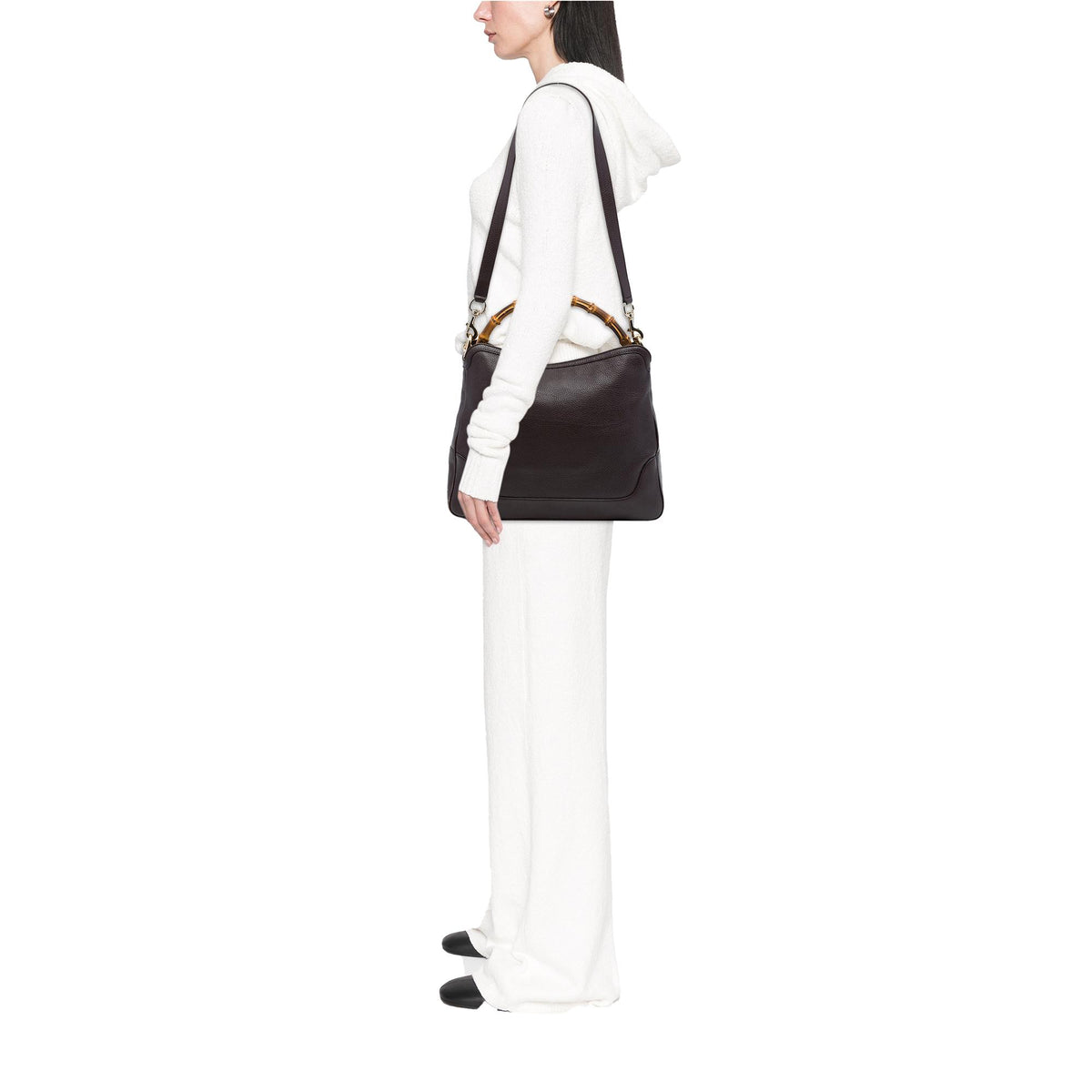 Gucci Calfskin Bamboo Diana Satchel