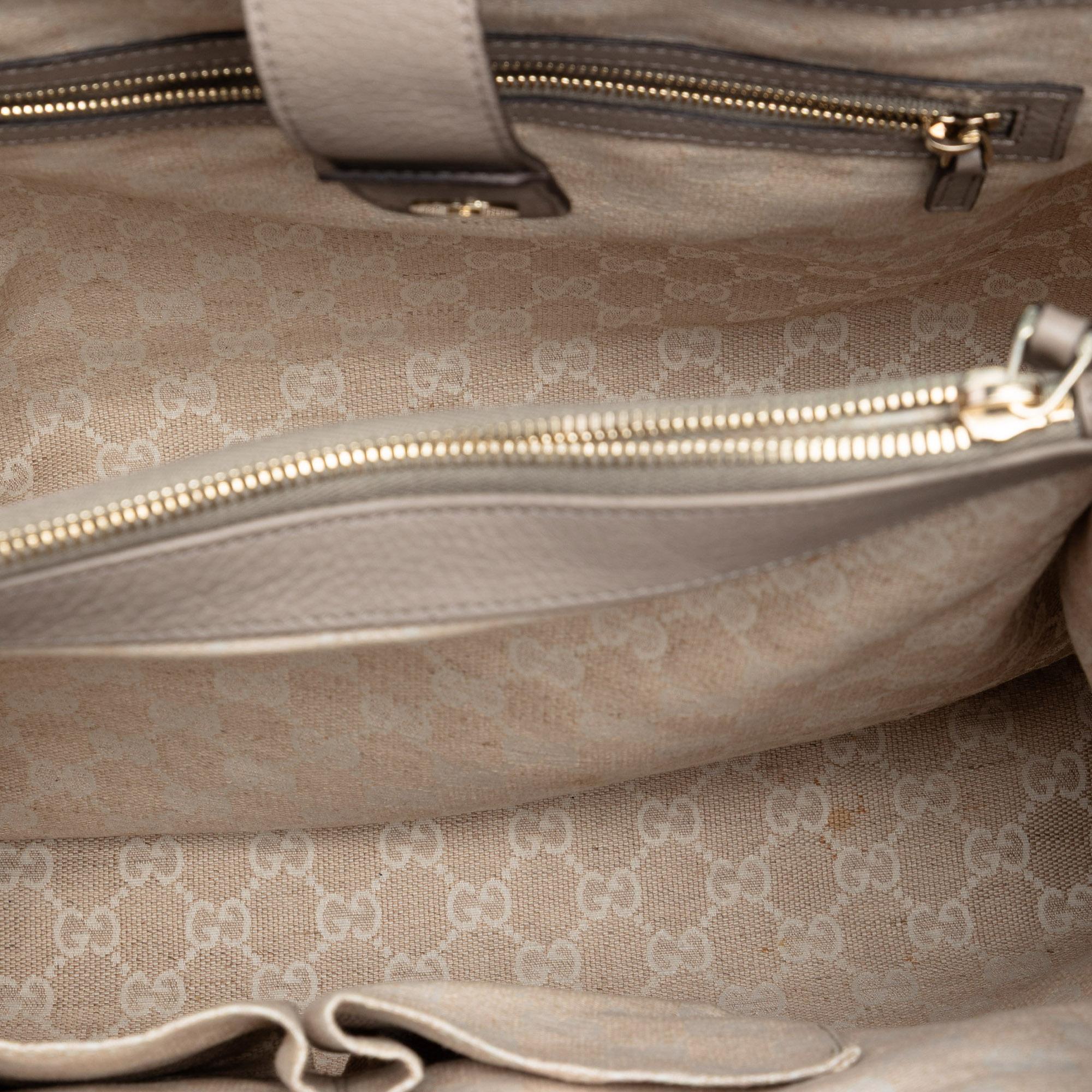 Gucci Calfskin Bamboo Diana Tote