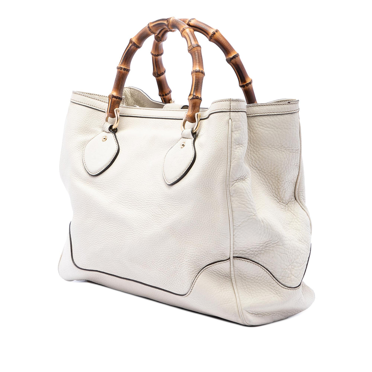Gucci Calfskin Bamboo Diana Tote