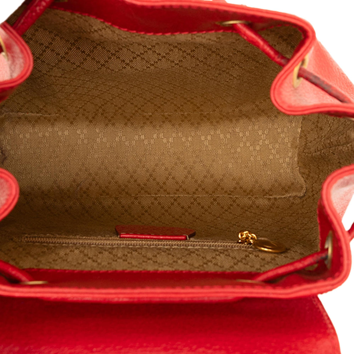 Gucci Calfskin Bamboo Drawstring Backpack
