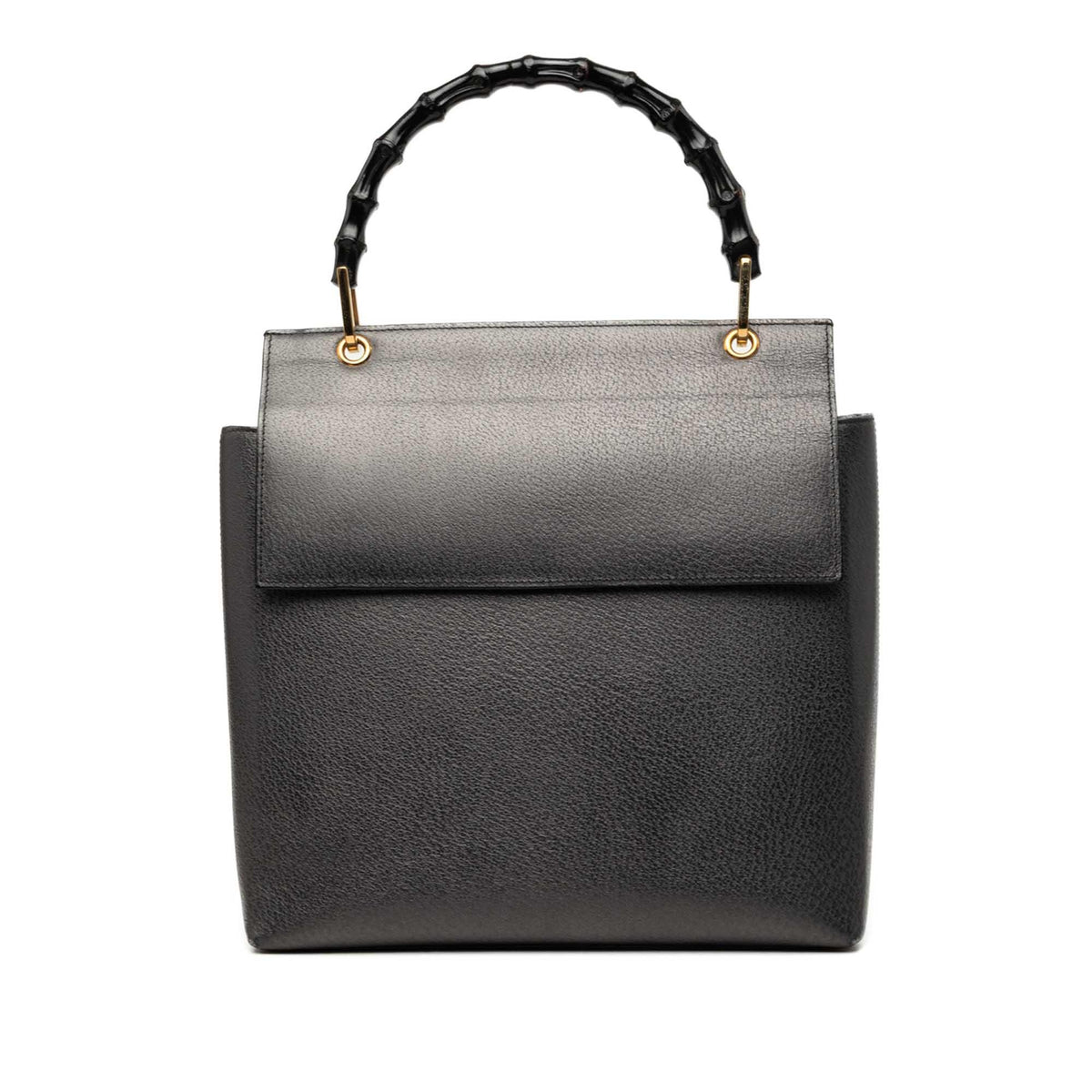 Gucci Calfskin Bamboo Flap Top Handle Bag