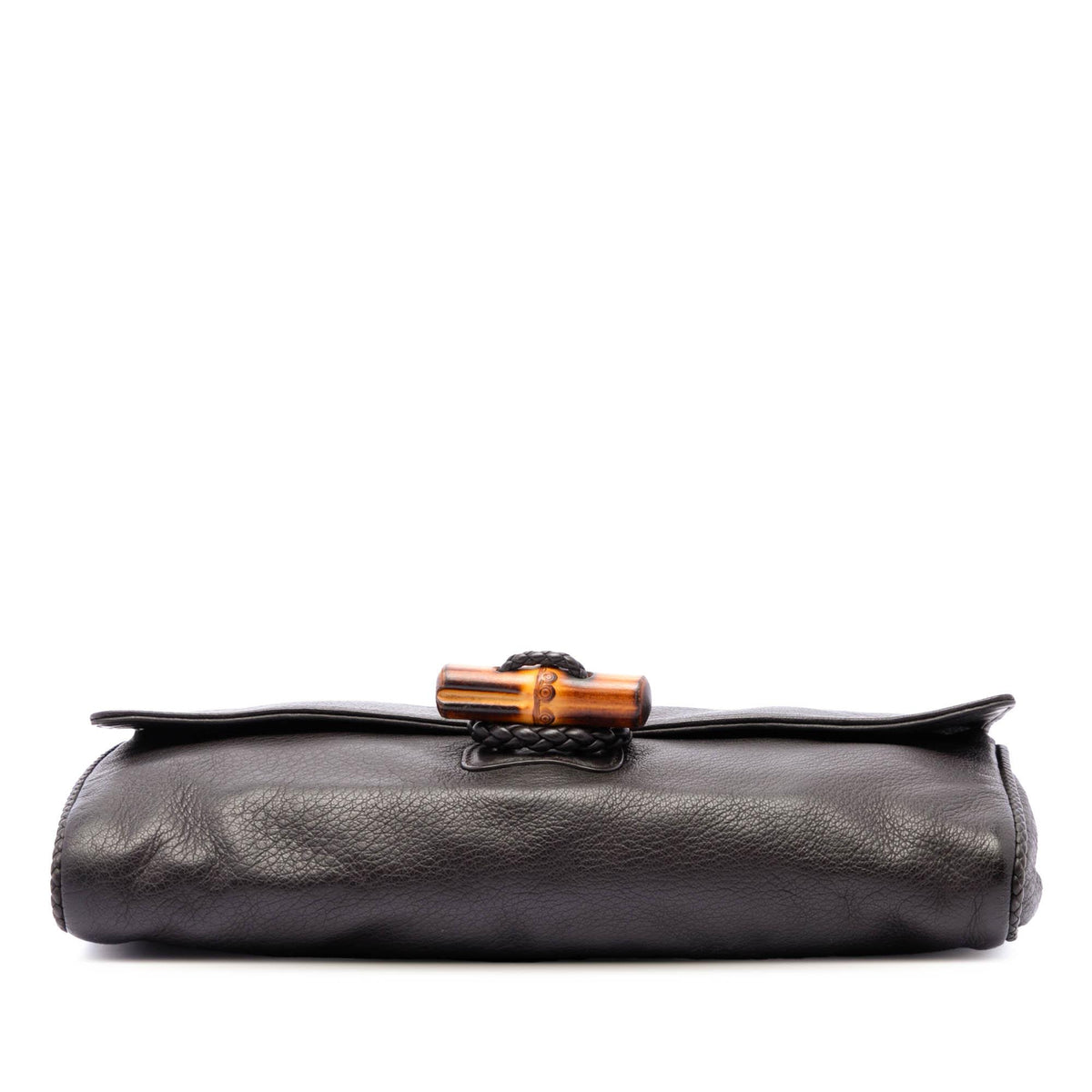 Gucci Calfskin Bamboo Hip Clutch