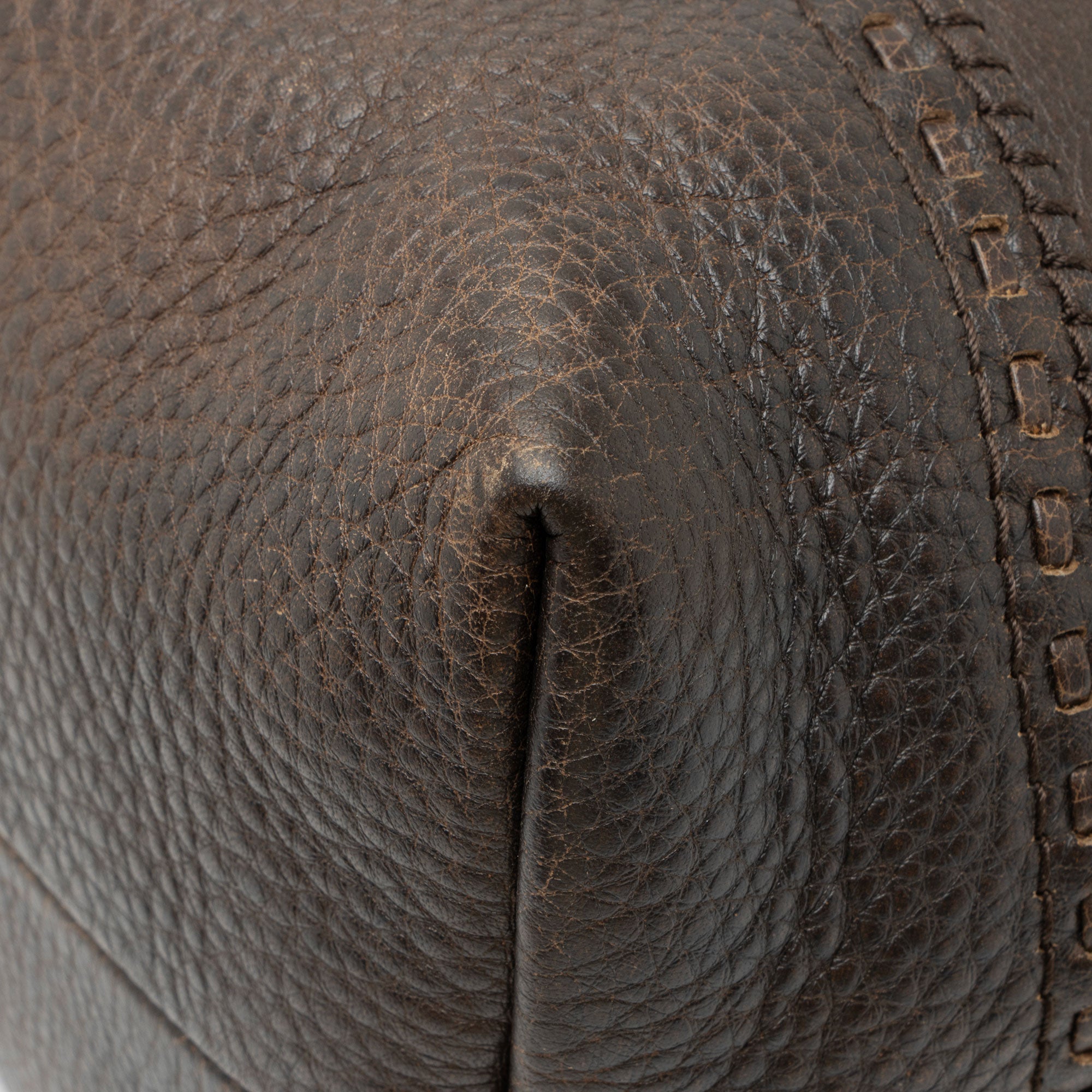 Gucci Calfskin Bamboo Laidback Crafty Dome Satchel