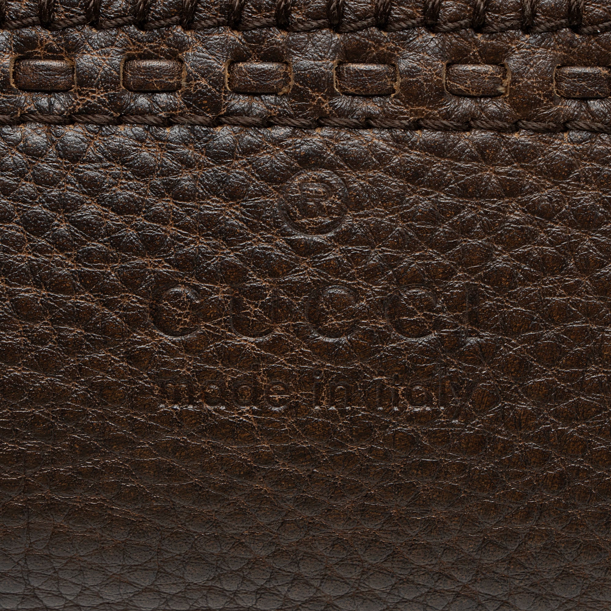 Gucci Calfskin Bamboo Laidback Crafty Dome Satchel