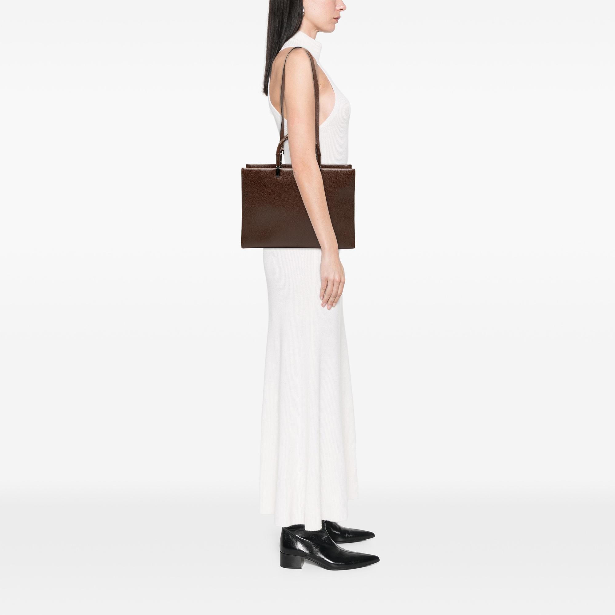 Gucci Calfskin Bamboo Satchel