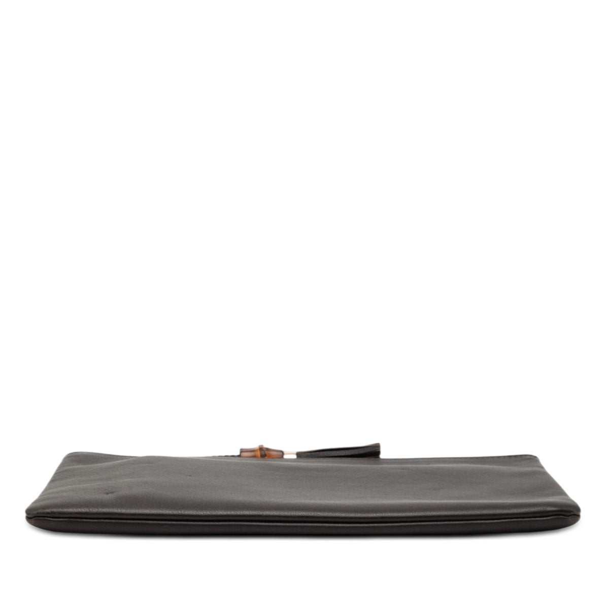 Gucci Calfskin Bamboo Tassel Clutch