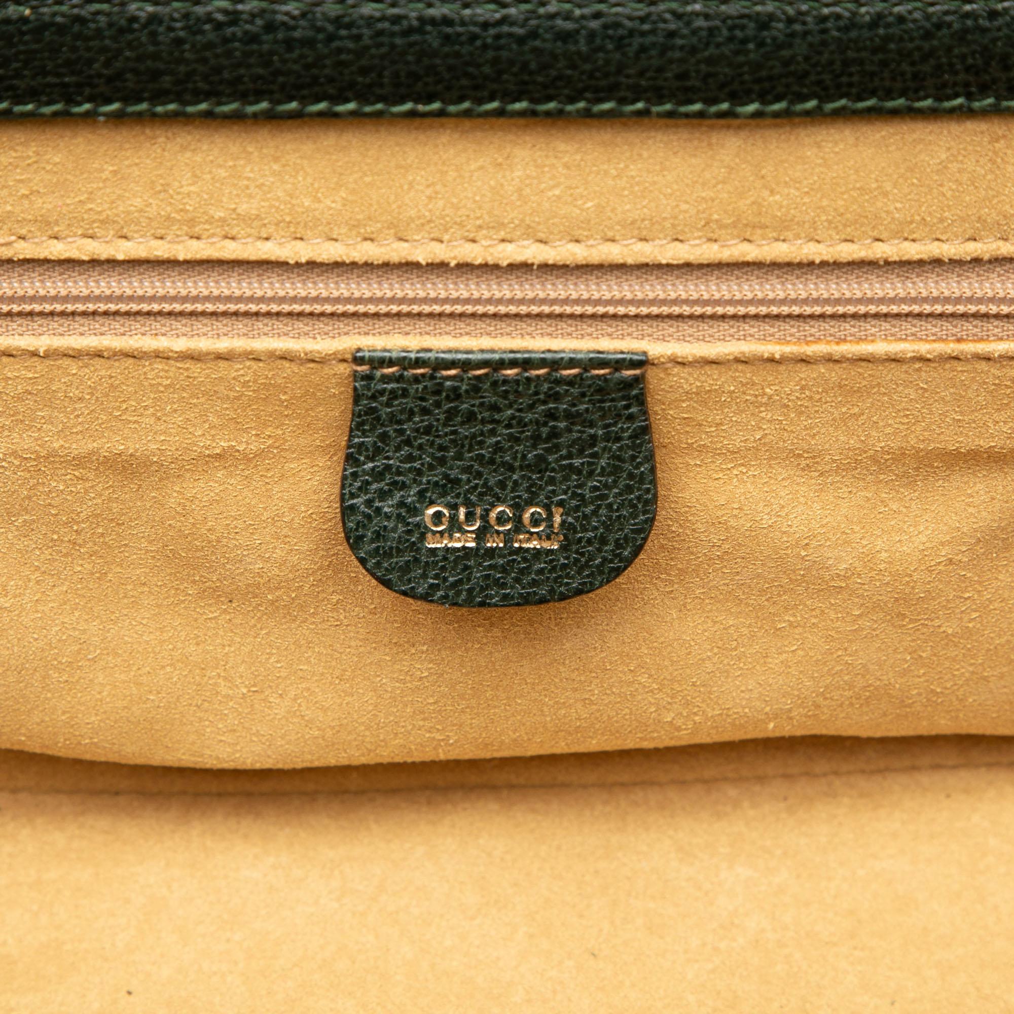 Gucci Calfskin Bamboo Vanity Bag
