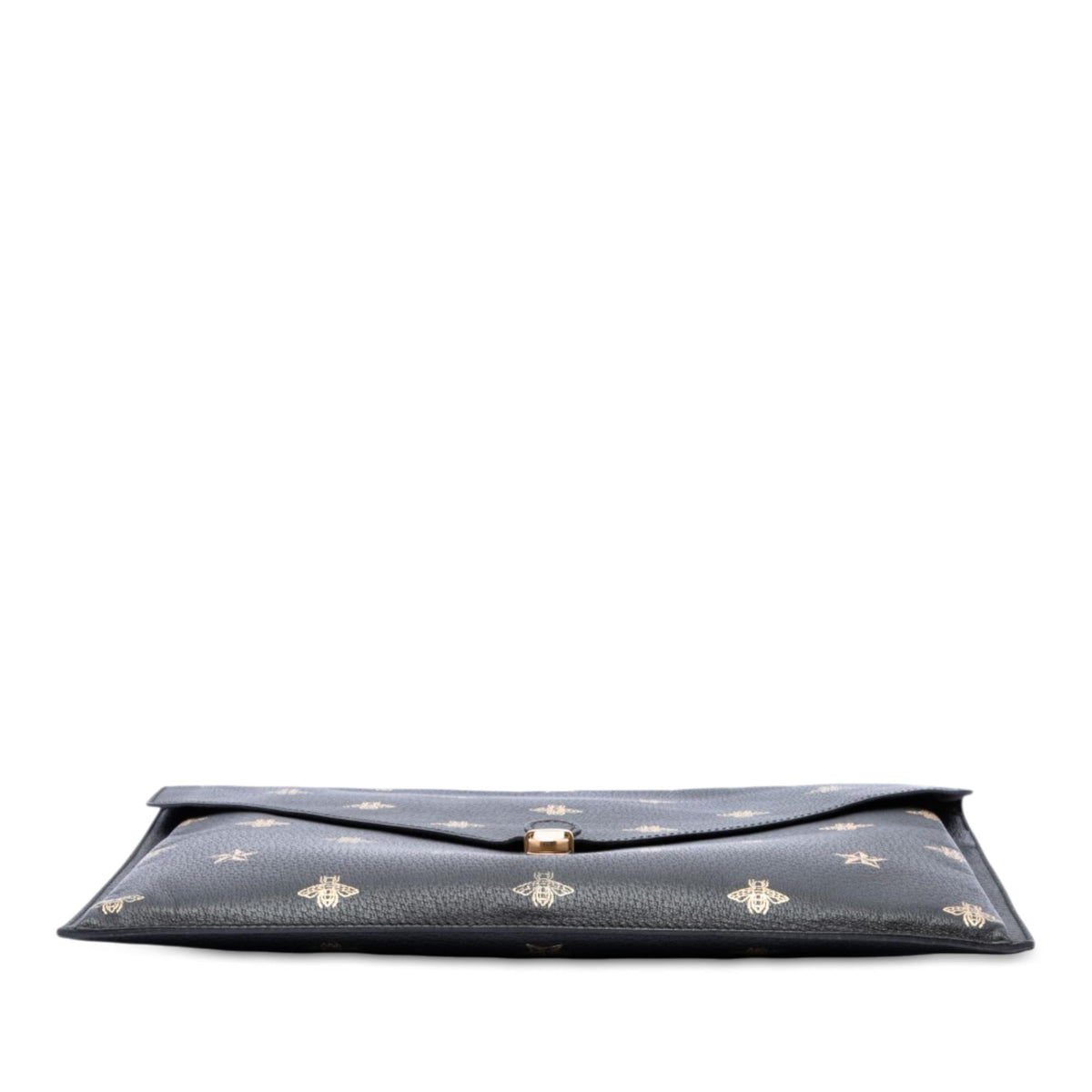 Gucci Calfskin Bee Star Portfolio Clutch