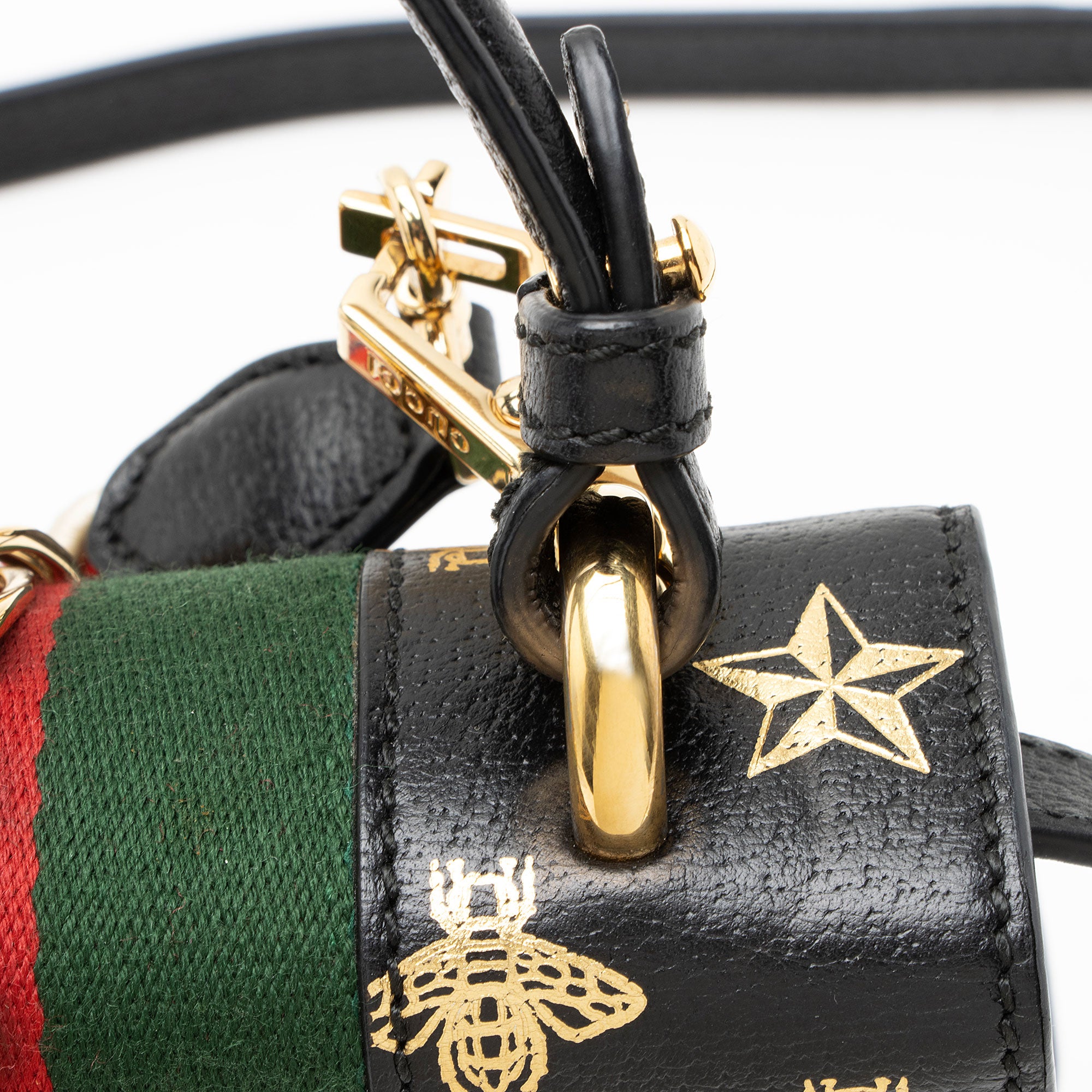 Gucci Calfskin Bee & Star Sylvie Mini Top Handle