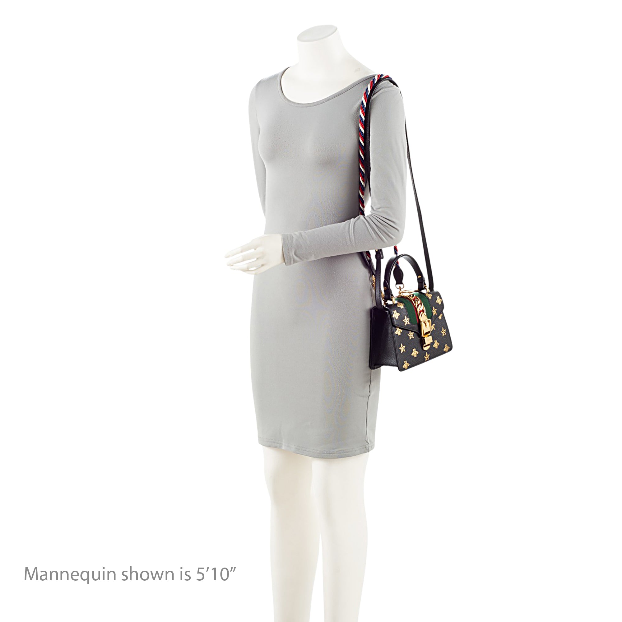 Gucci Calfskin Bee & Star Sylvie Mini Top Handle