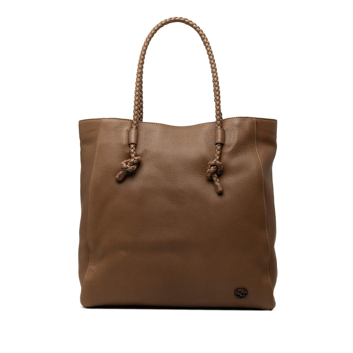 Gucci Calfskin Braided Handle Tote