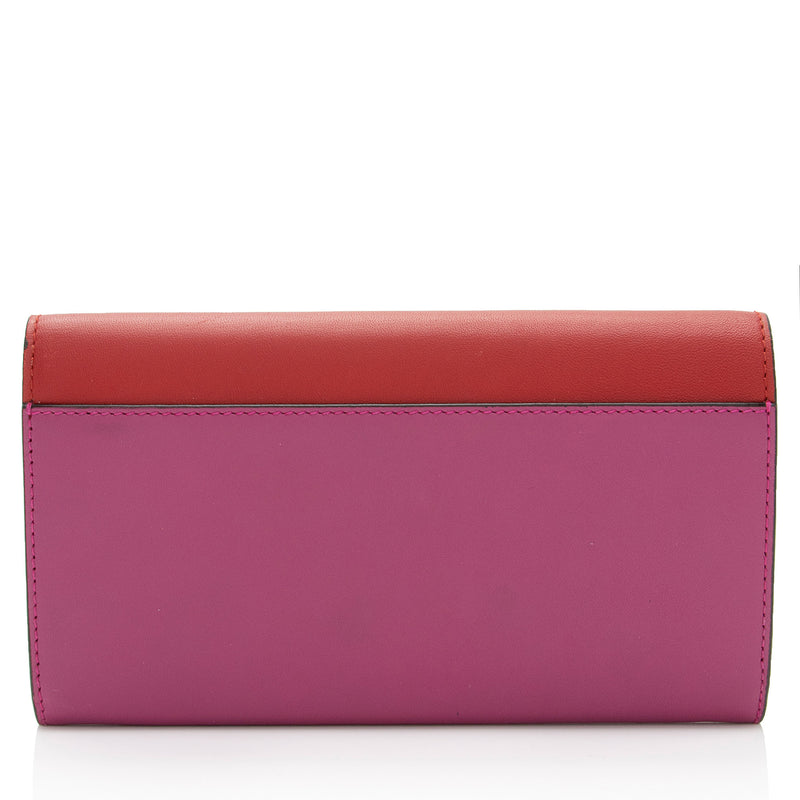 Gucci Calfskin Two-Tone Continental Wallet (SHF-fQrh9H)