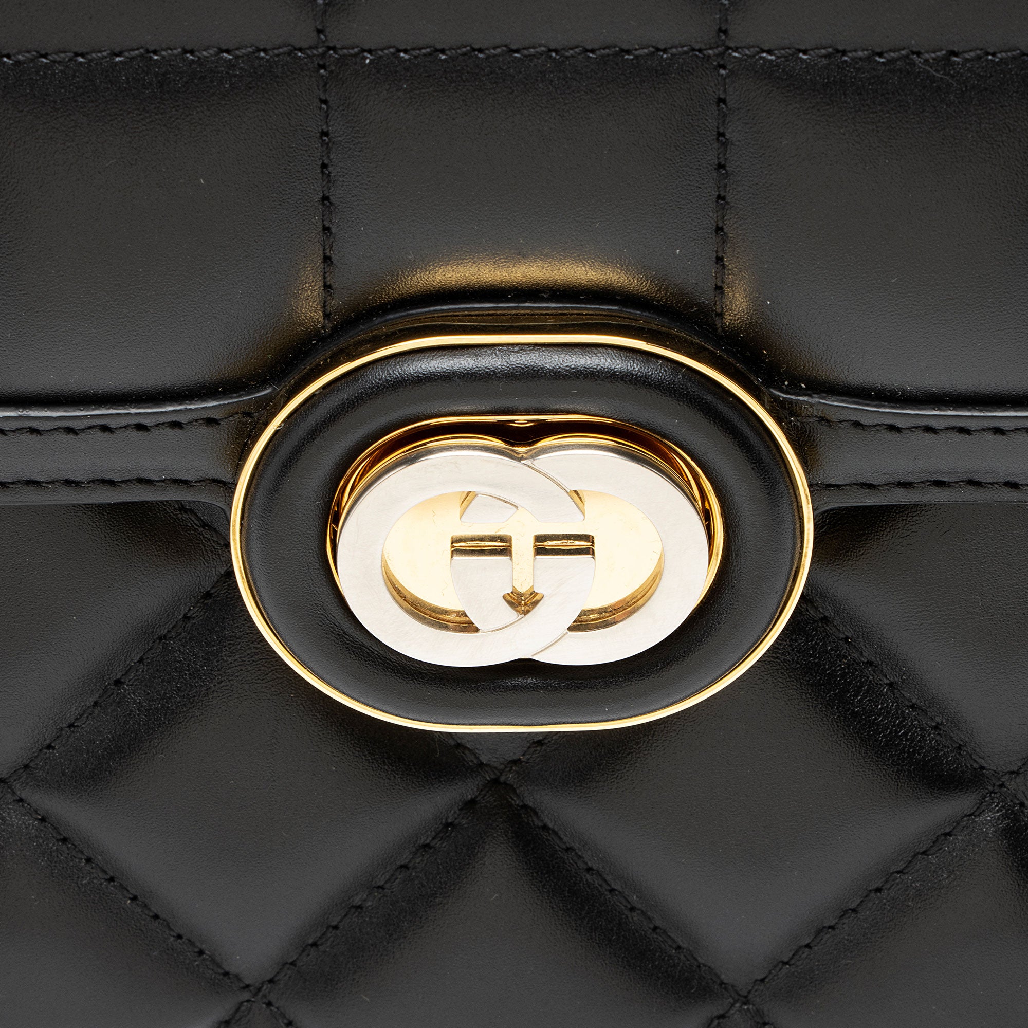 Gucci Calfskin Deco Mini Shoulder Bag