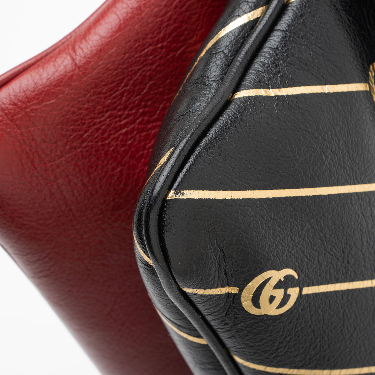 Gucci Calfskin Diagonal GG Thiara Double Shoulder Bag