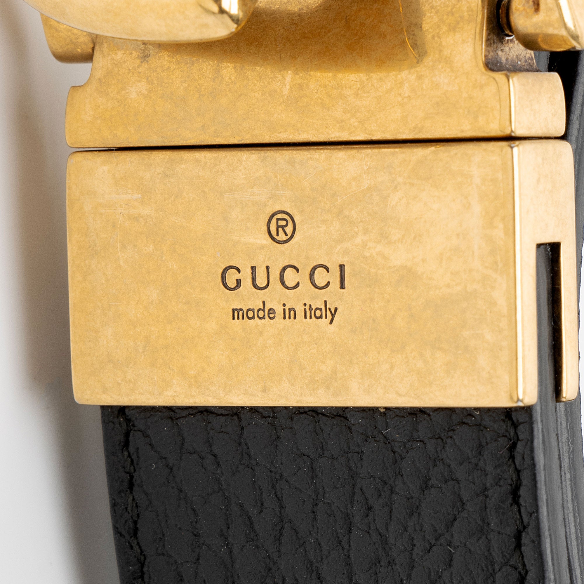 Gucci Leather GG Marmont Reversible Belt - Size 34 / 85