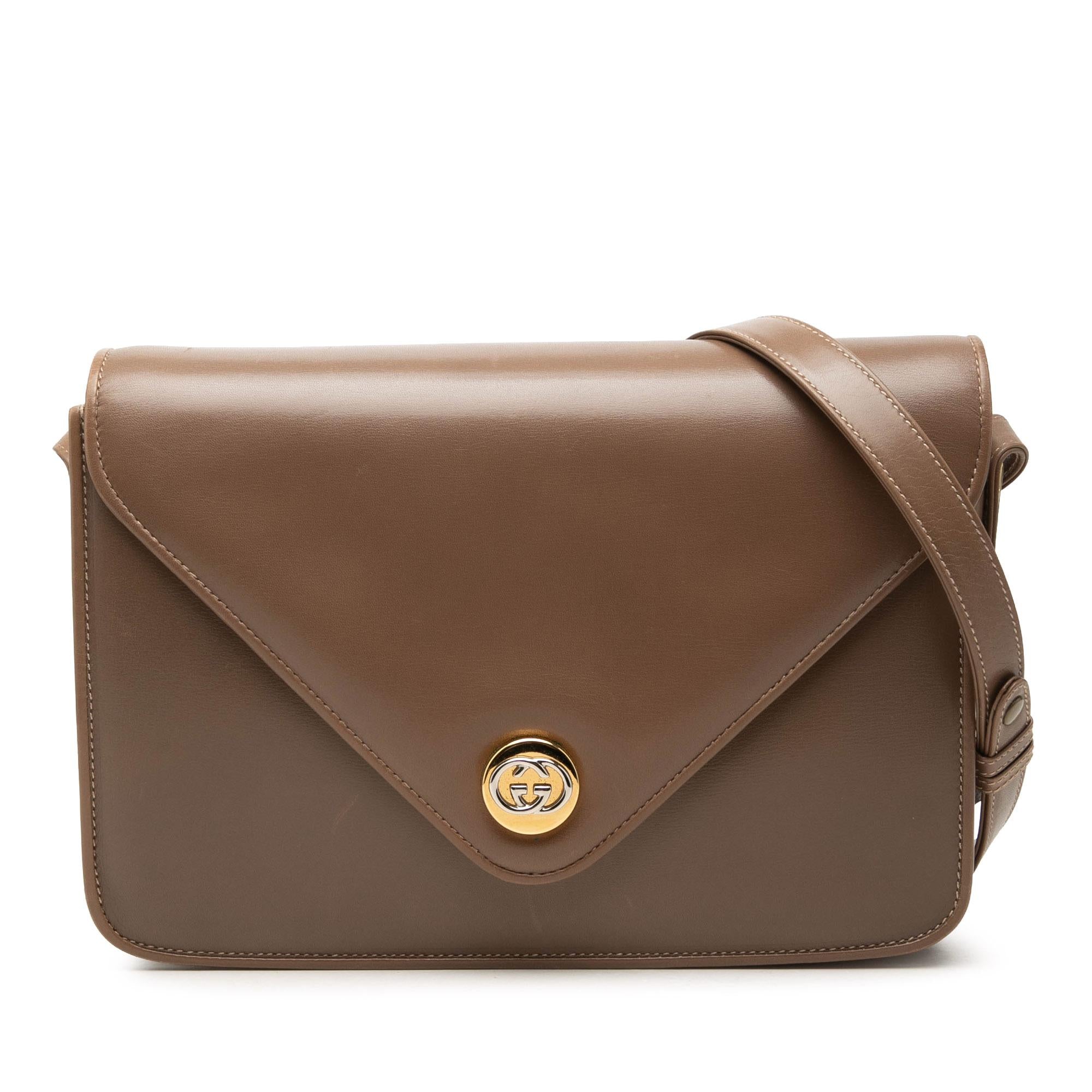 Gucci Calfskin Interlocking G Envelope Crossbody