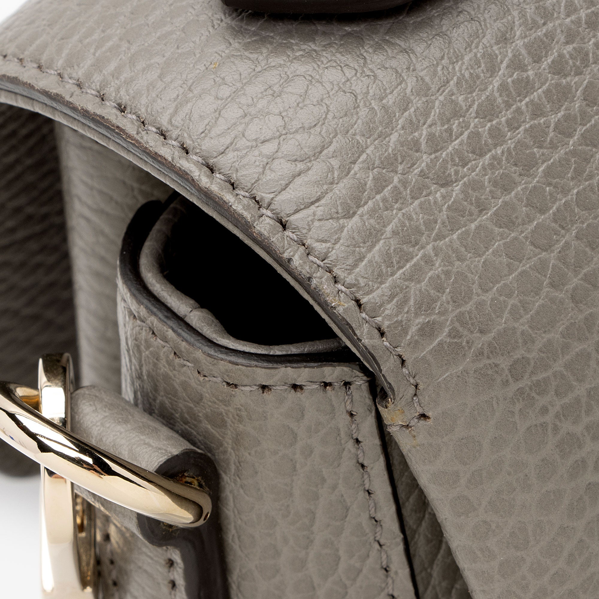 Gucci Calfskin Interlocking G Top Handle Medium Shoulder Bag (SHF-AHOW