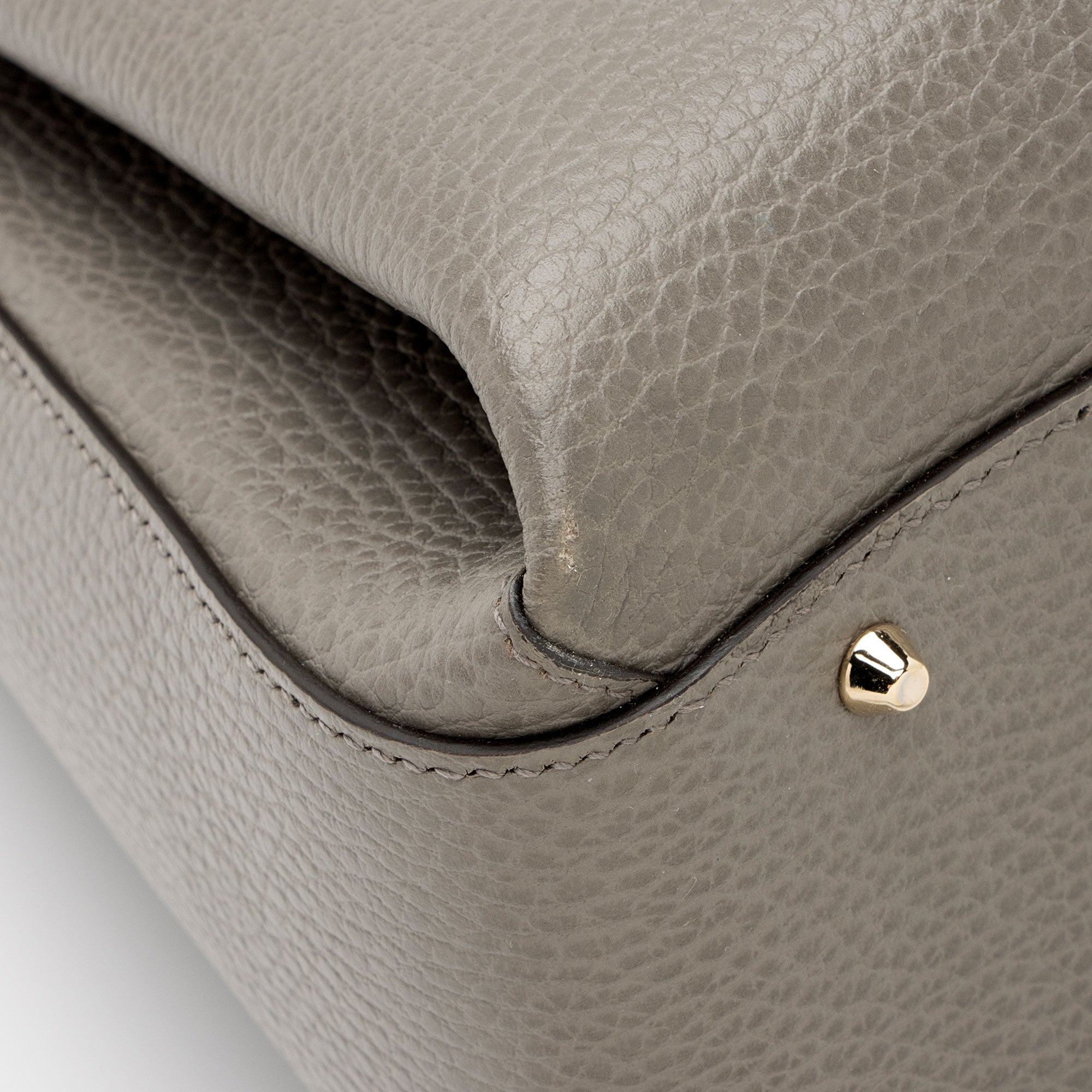 Gucci Calfskin Interlocking G Top Handle Medium Shoulder Bag (SHF-AHOWbQ)