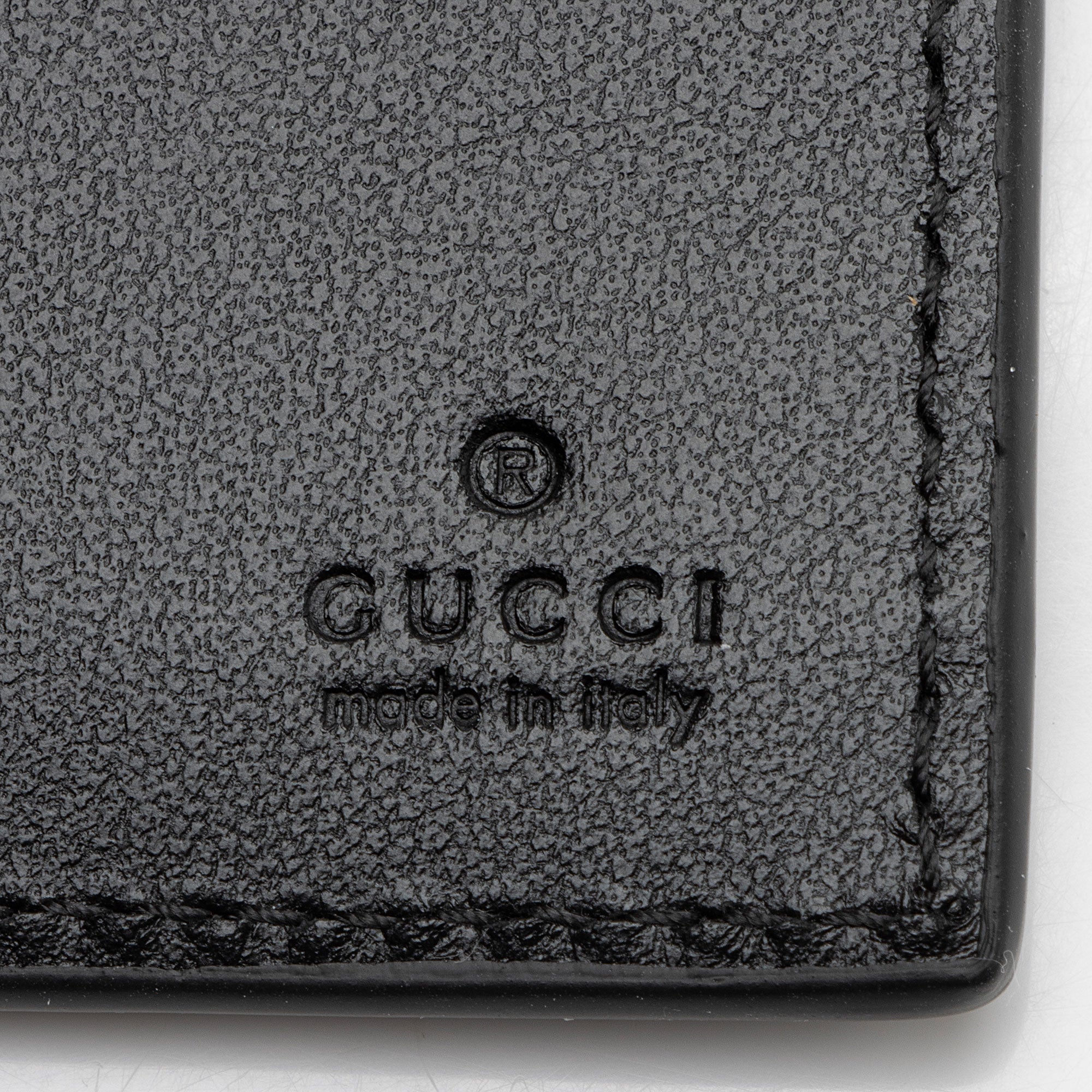Gucci Calfskin Logo Bifold Wallet