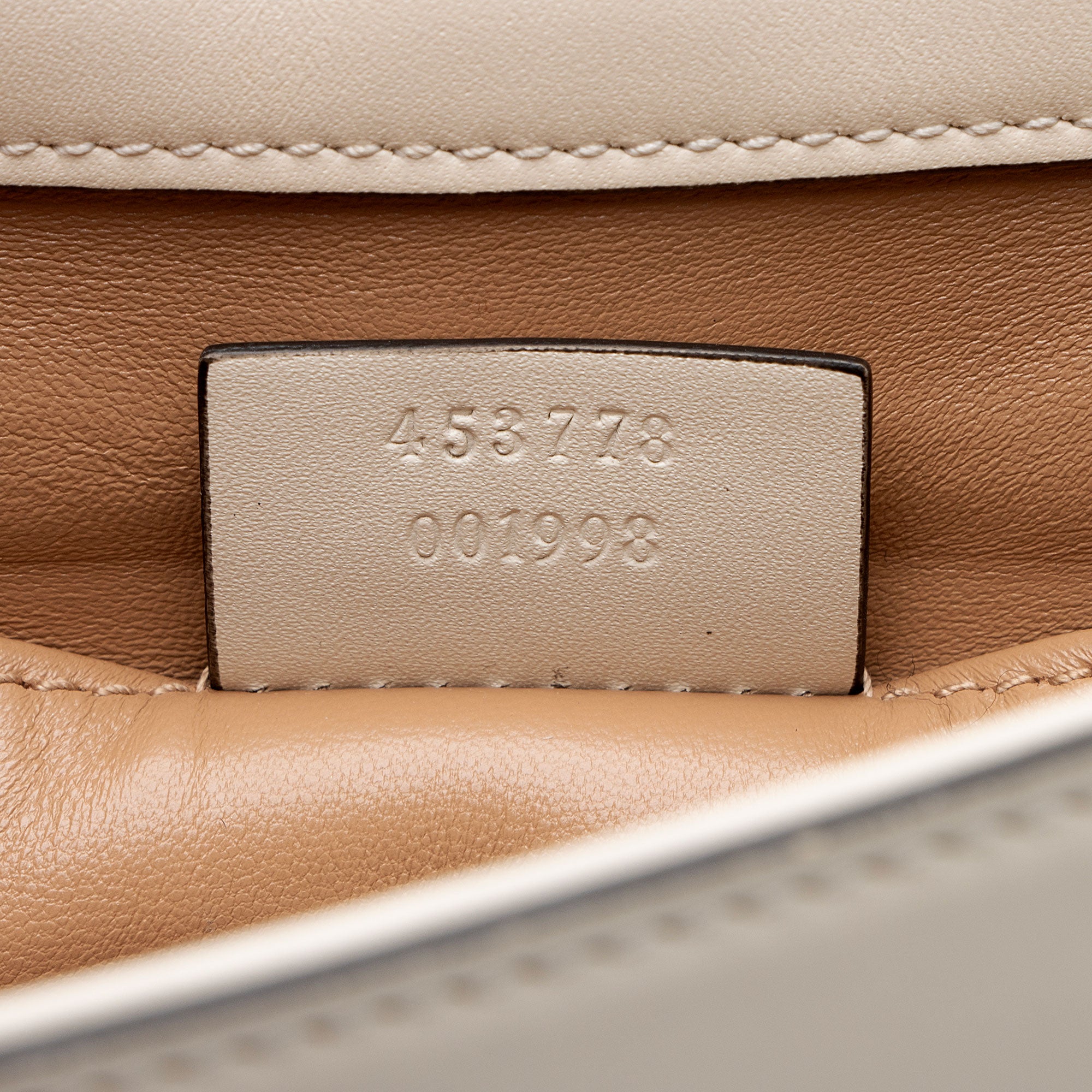 Gucci Calfskin Pearl Bee Broadway Mini Shoulder Bag