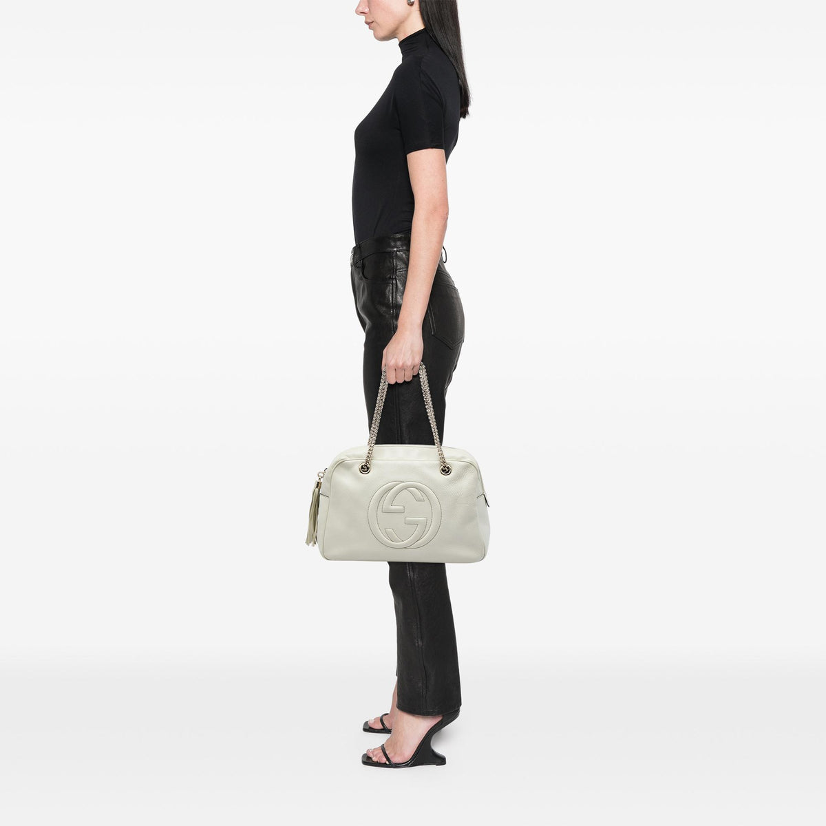 Gucci Calfskin Soho Chain Shoulder Bag