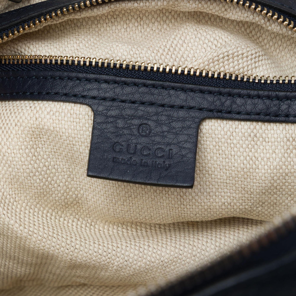 Gucci Calfskin Soho Chain Zip Shoulder Bag