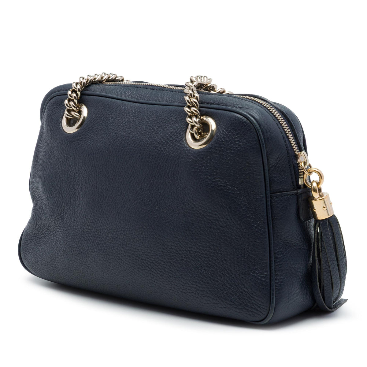 Gucci Calfskin Soho Chain Zip Shoulder Bag
