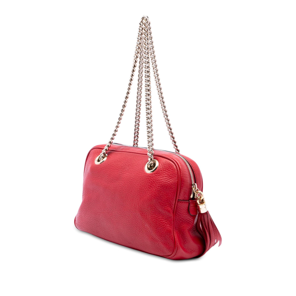 Gucci Calfskin Soho Chain Zip Shoulder Bag
