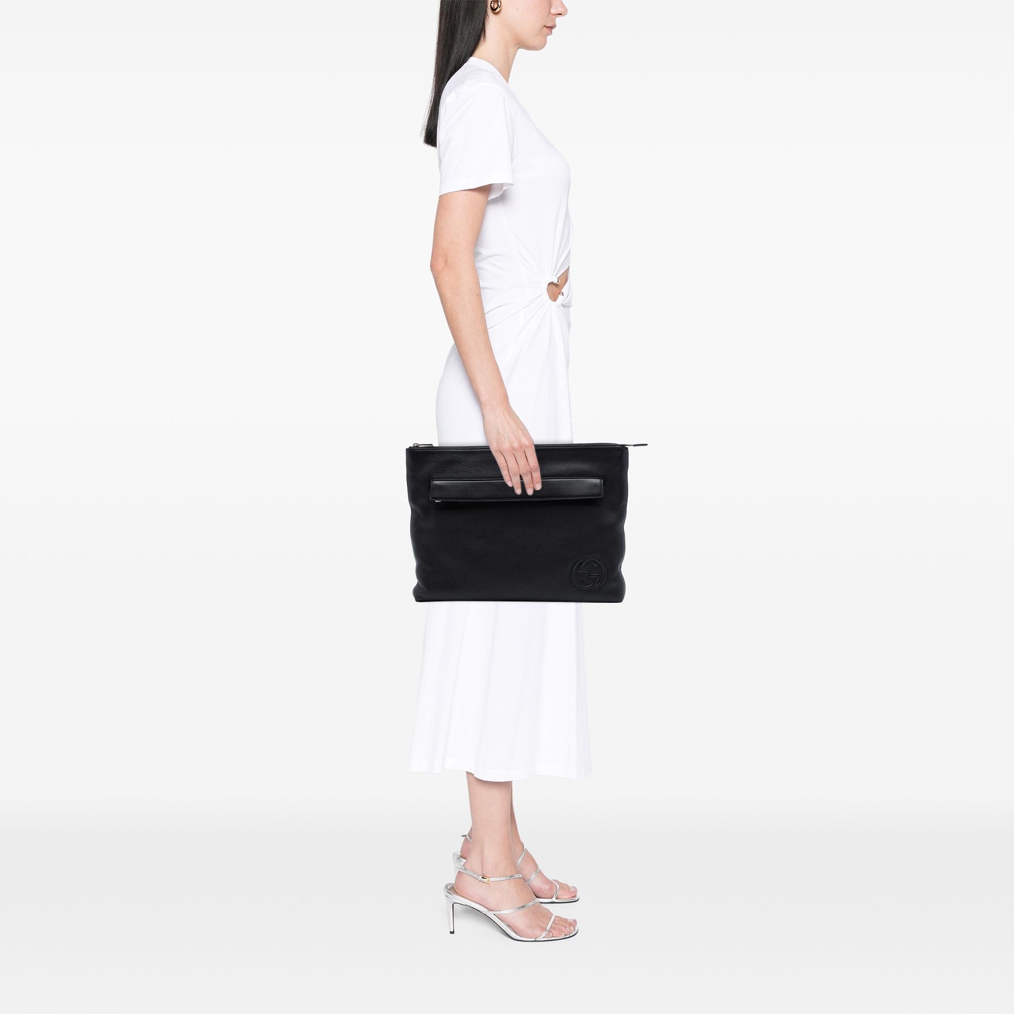 Gucci Calfskin Soho Clutch