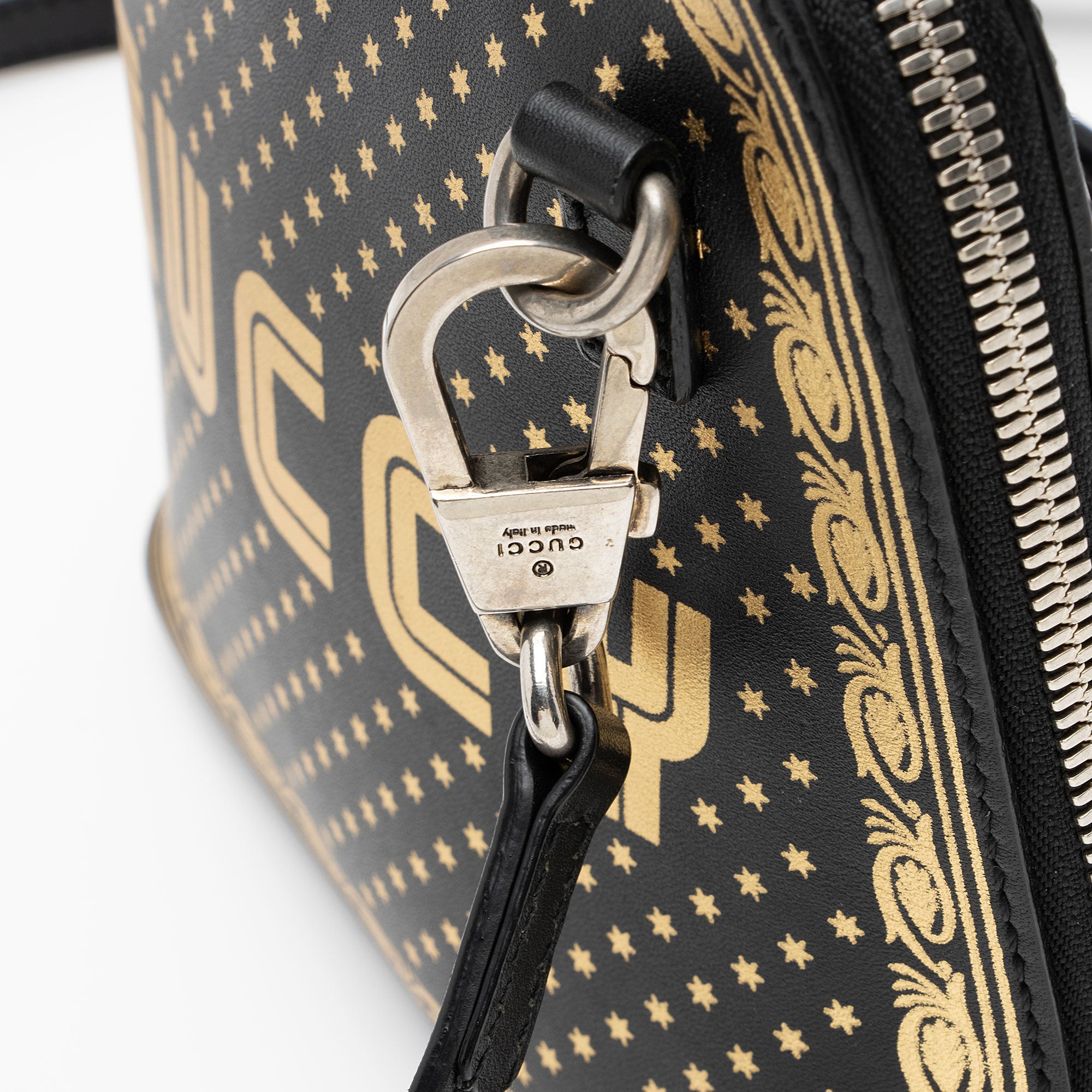 Gucci Calfskin Star Print Guccy Mini Shoulder Bag