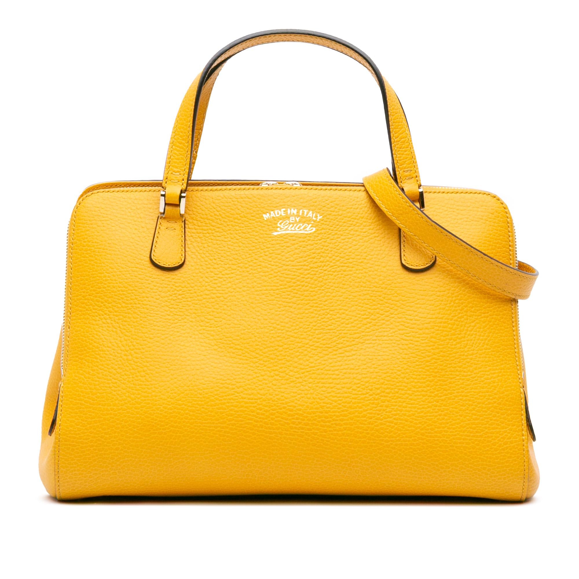 Gucci Calfskin Swing Top Handle Satchel
