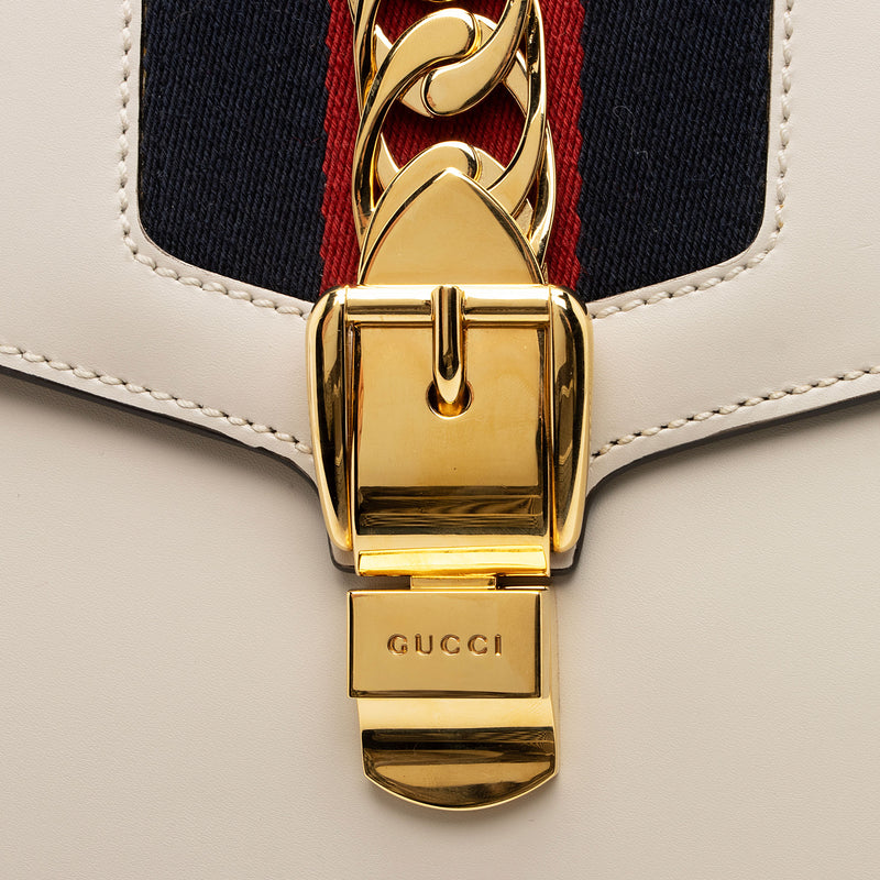 Gucci Calfskin Sylvie Small Shoulder Bag (SHF-Cn9quR)