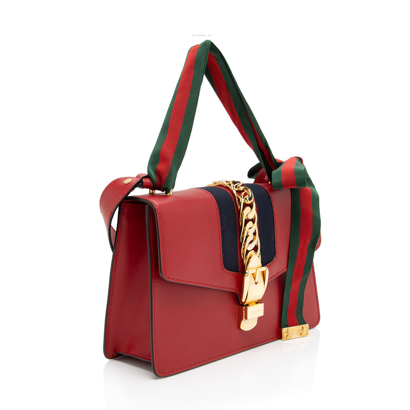 Gucci Calfskin Sylvie Small Shoulder Bag (SHF-pDYCA5)