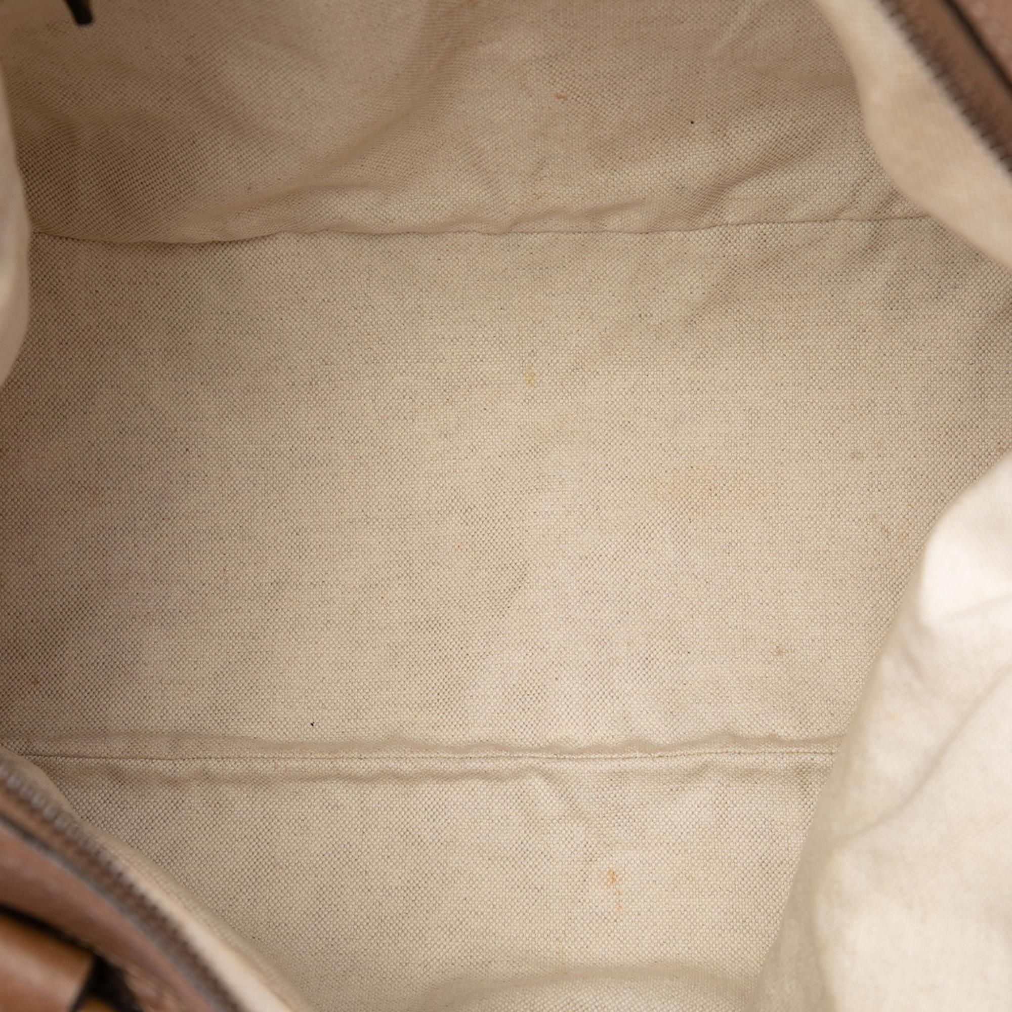 Gucci Calfskin Twill Satchel