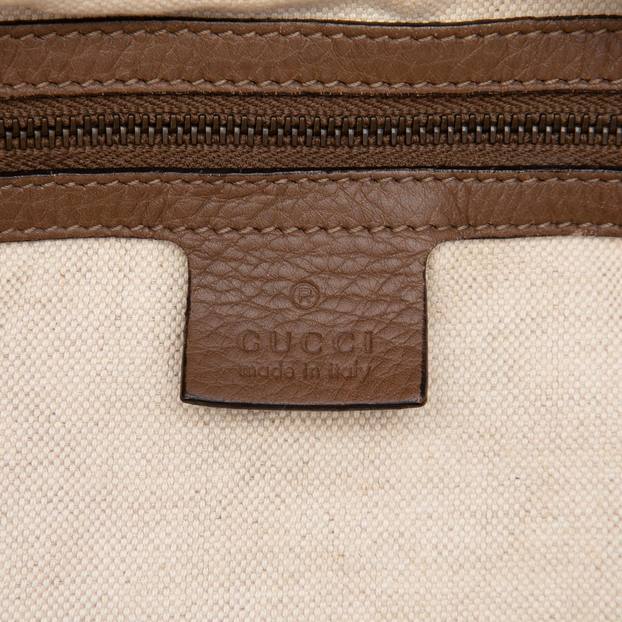 Gucci Calfskin Twill Satchel