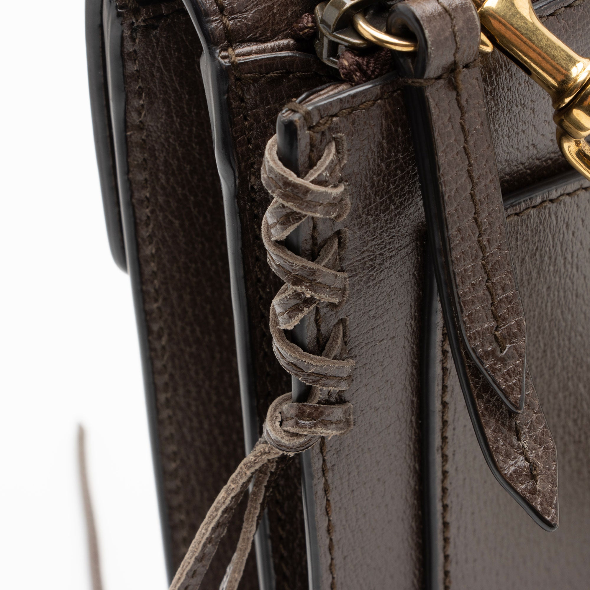 Gucci Calfskin Web Animalier Shoulder Bag