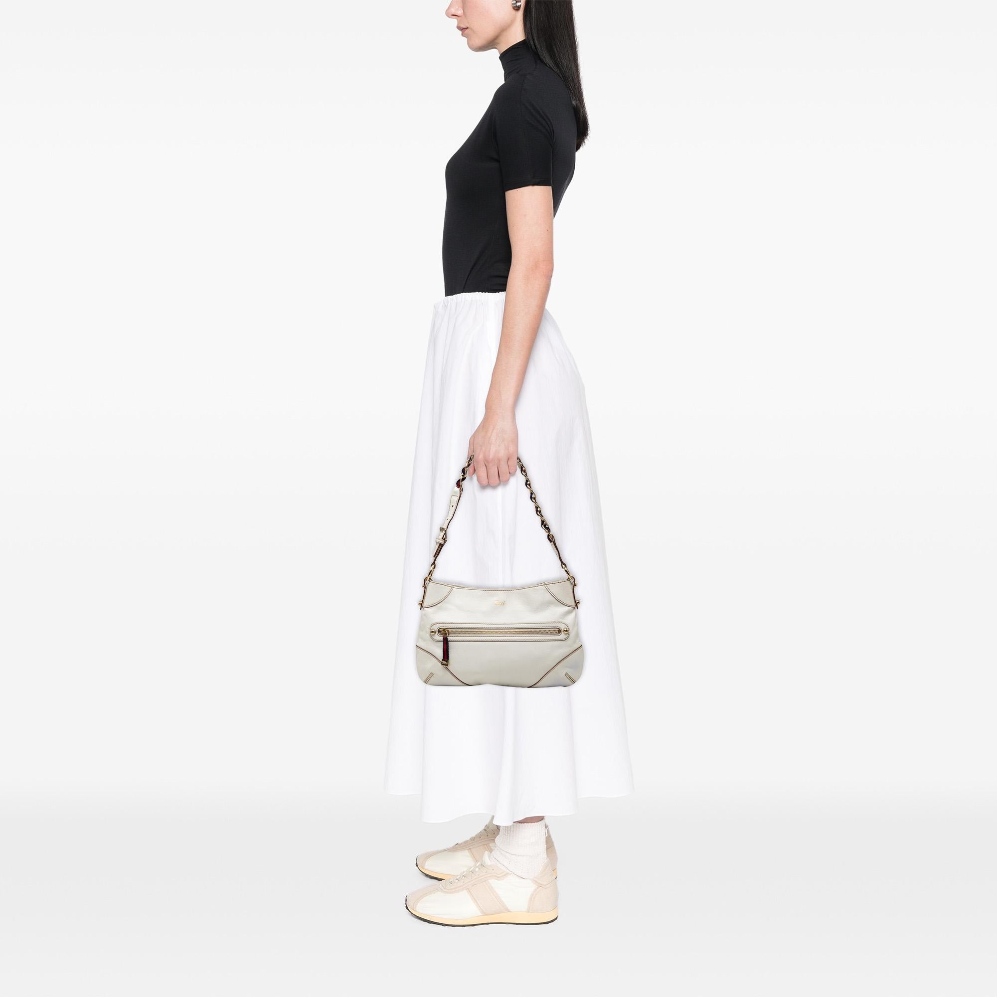 Gucci Calfskin Web Capri Ranch Kid Shoulder Bag