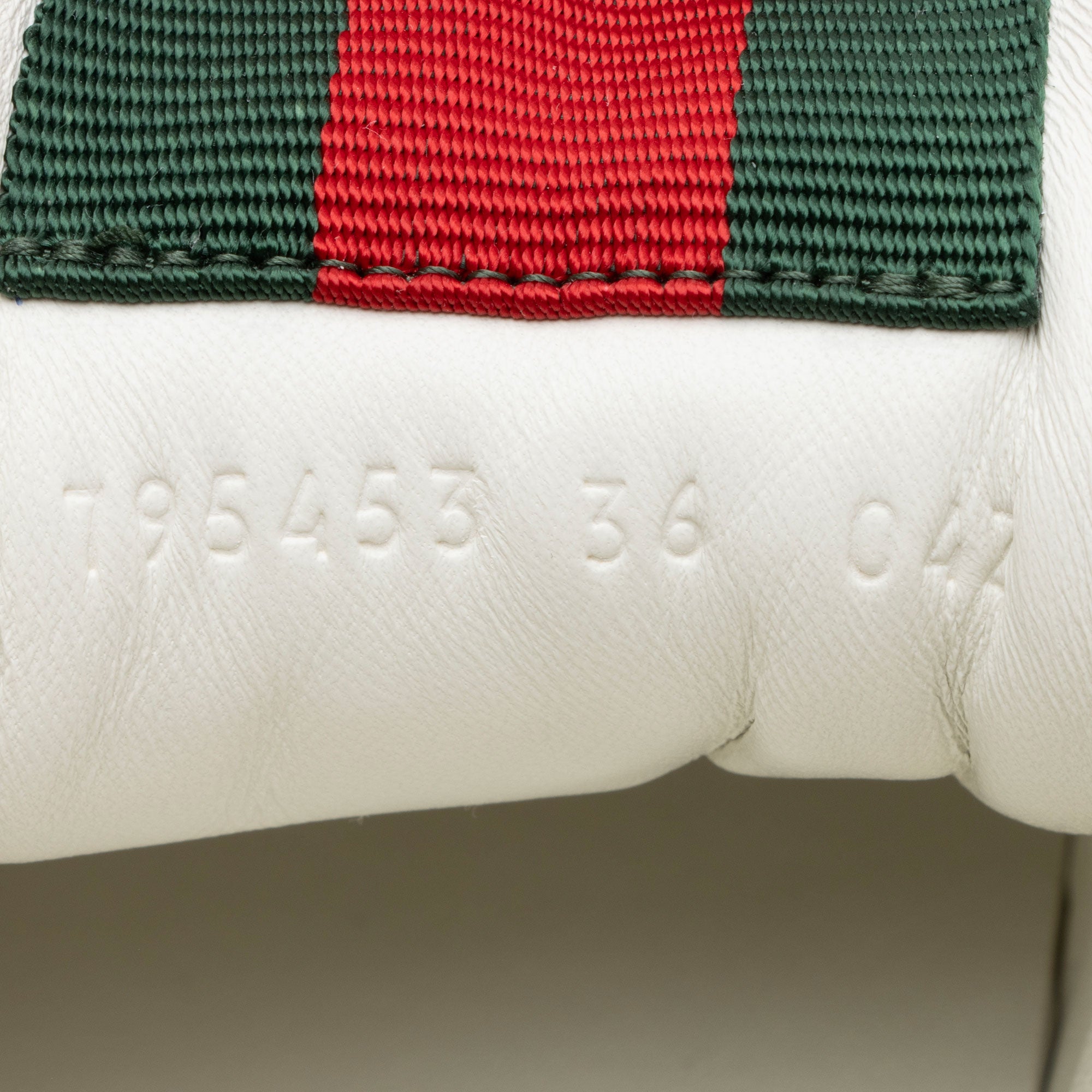 Gucci Calfskin Web Crystal Sneakers - Size 6 / 36