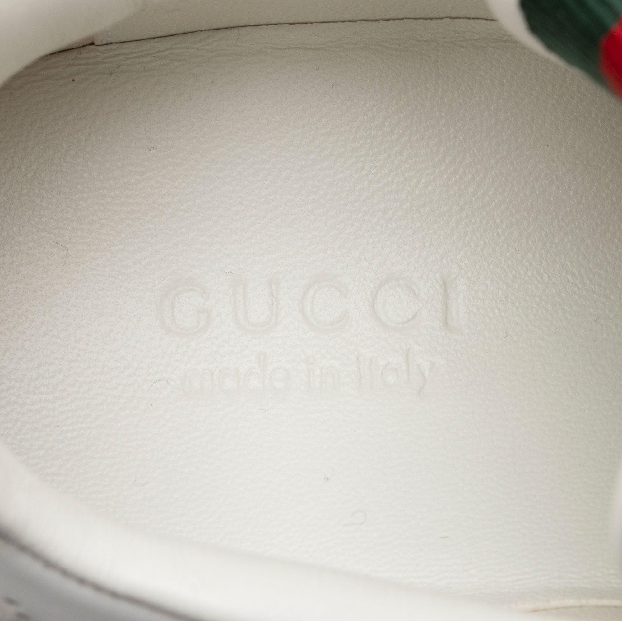 Gucci Calfskin Web Crystal Sneakers - Size 6 / 36