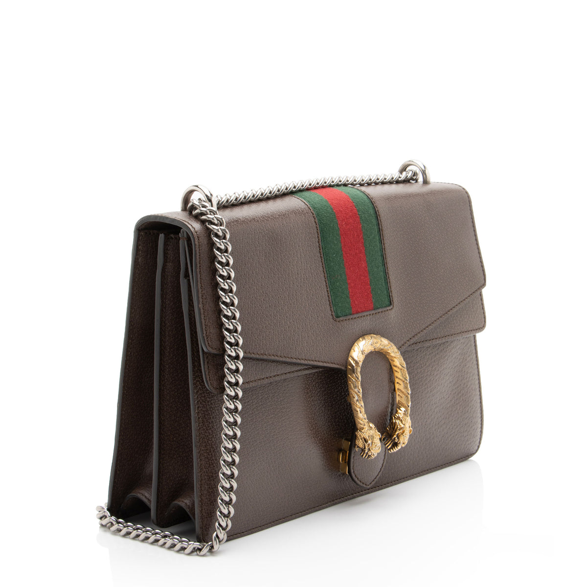 Gucci Calfskin Web Dionysus Large Shoulder Bag