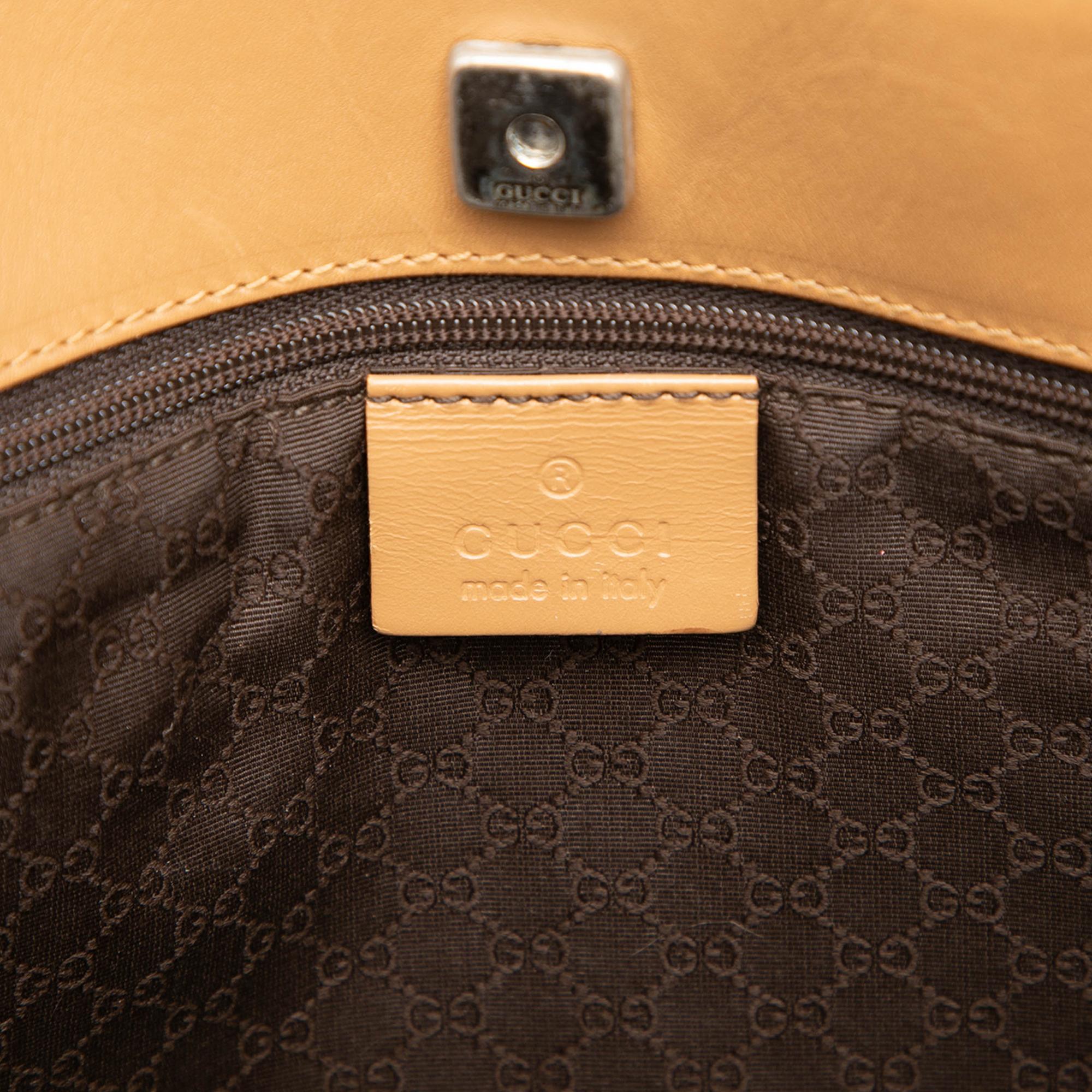 Gucci Calfskin Web Handbag