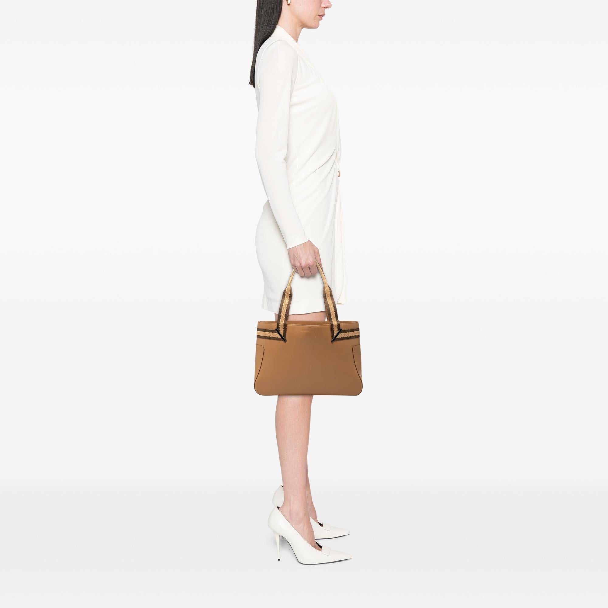 Gucci Calfskin Web Handbag